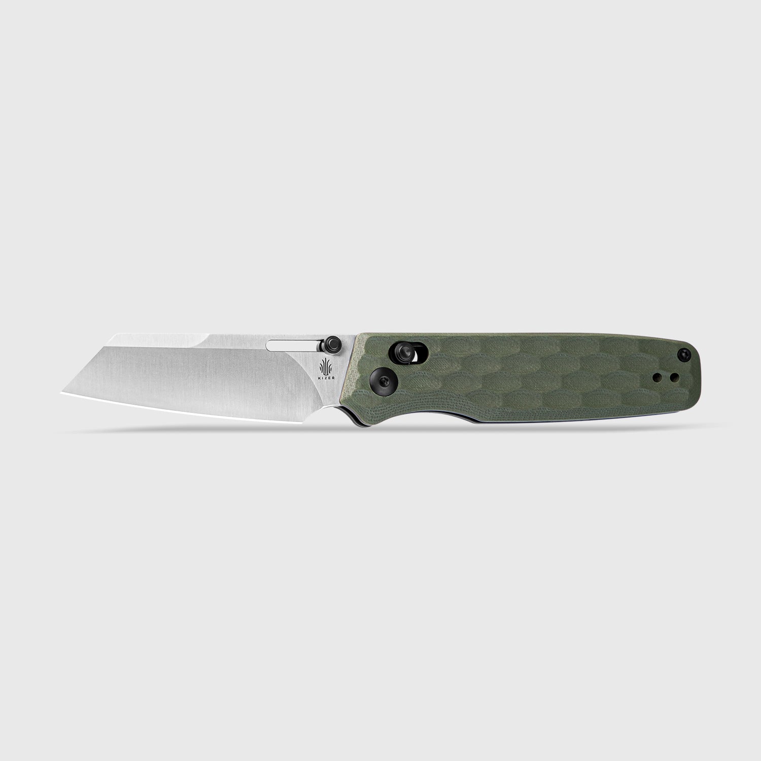 Task | 154CM | Green G10 . 3.04 " Satin | KizerV™ 3641C3