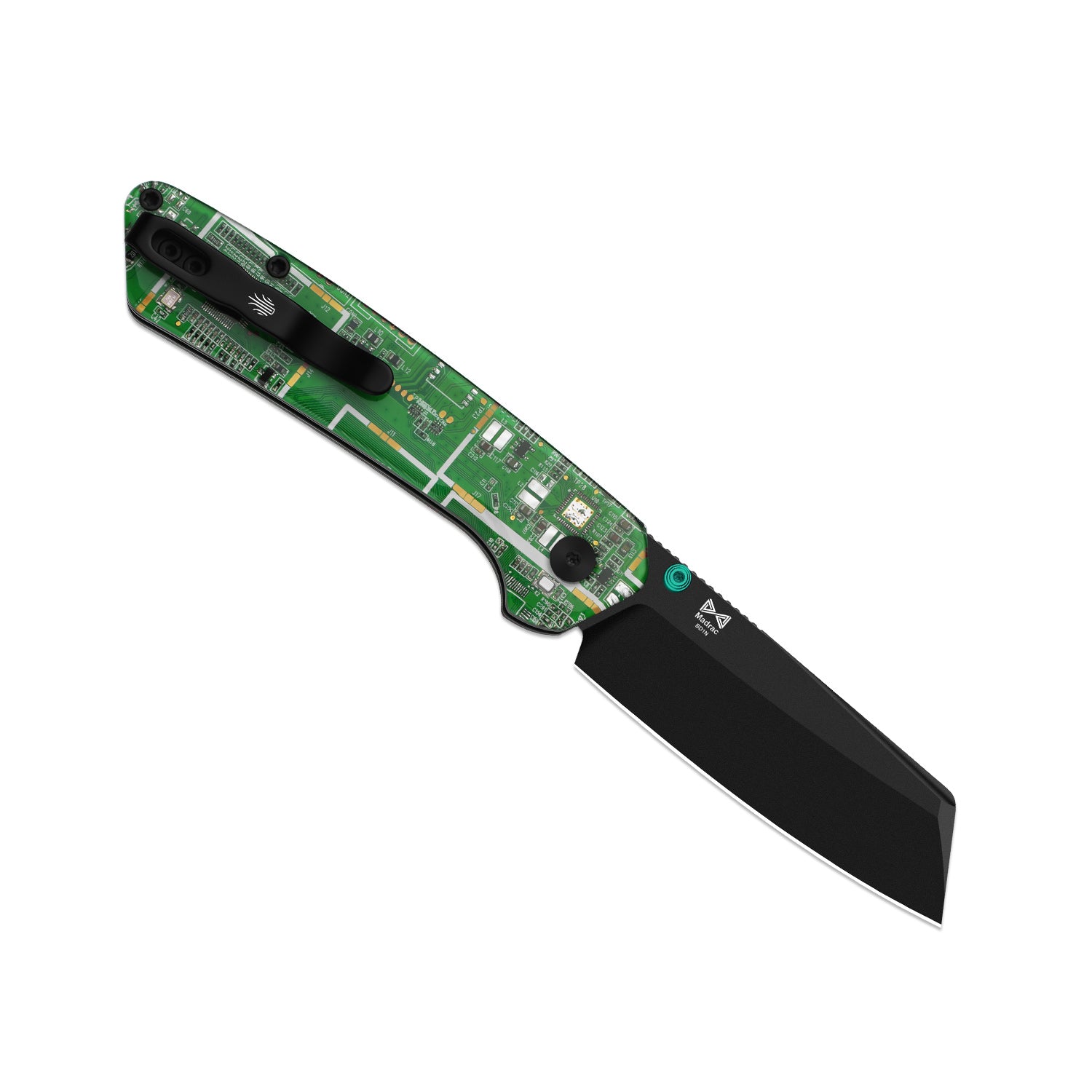 Madrac PCB | Kizer Button Liner Lock™ | BD1N | Resin & PCB | Black PVD Coating | KizerV™ 3693BSA5