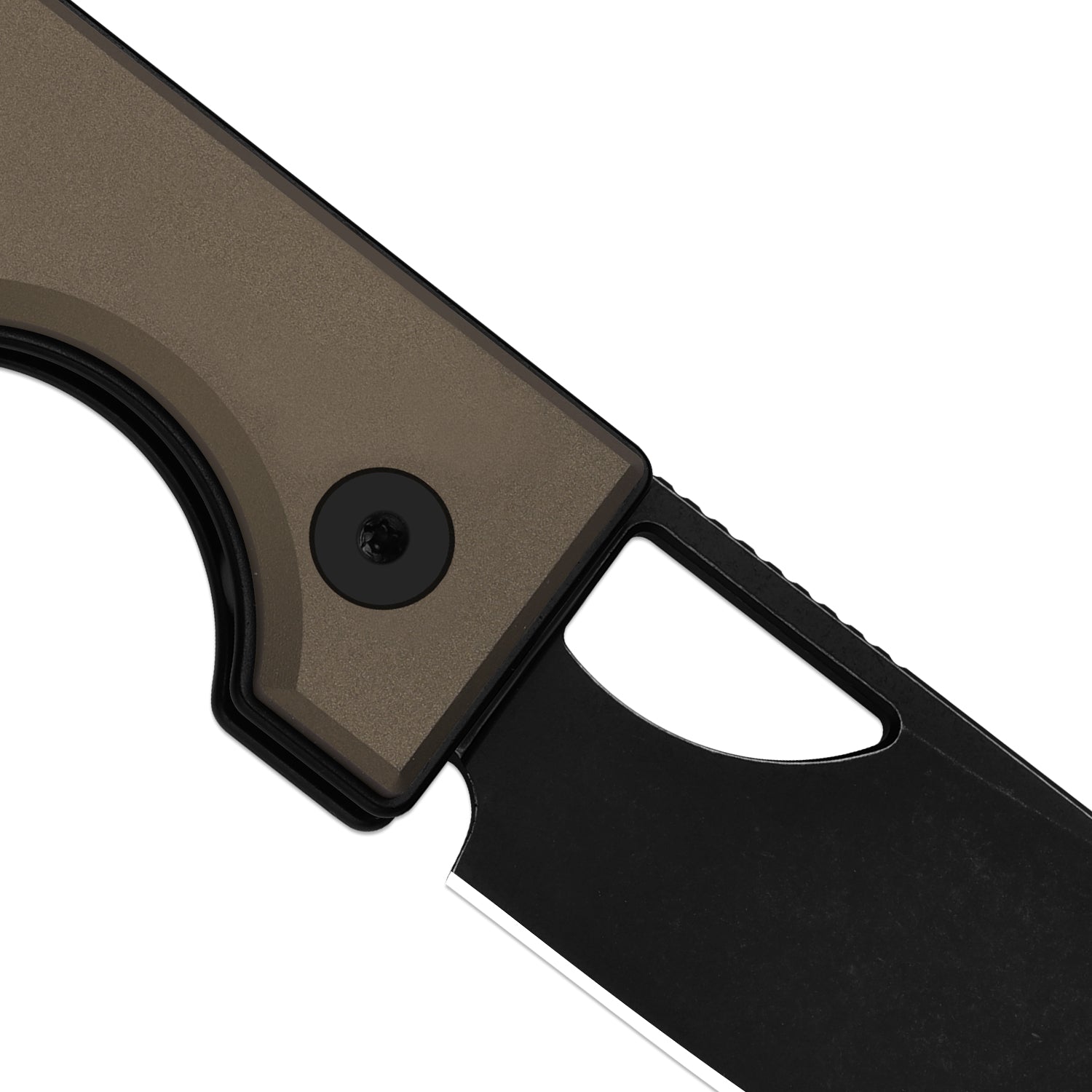 Little Ringbo | Kizer Button Liner Lock™ | Aluminum | AEB-L PVD Coating & Stonewashed | KizerV™ 3708A2