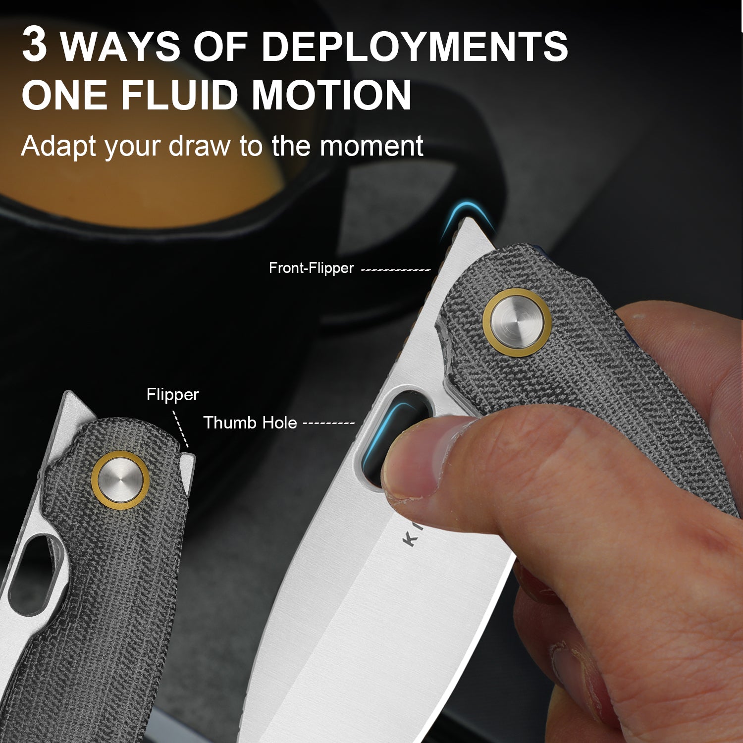 Seagull | 14C28N | Micarta | KizerV™ 3770A1