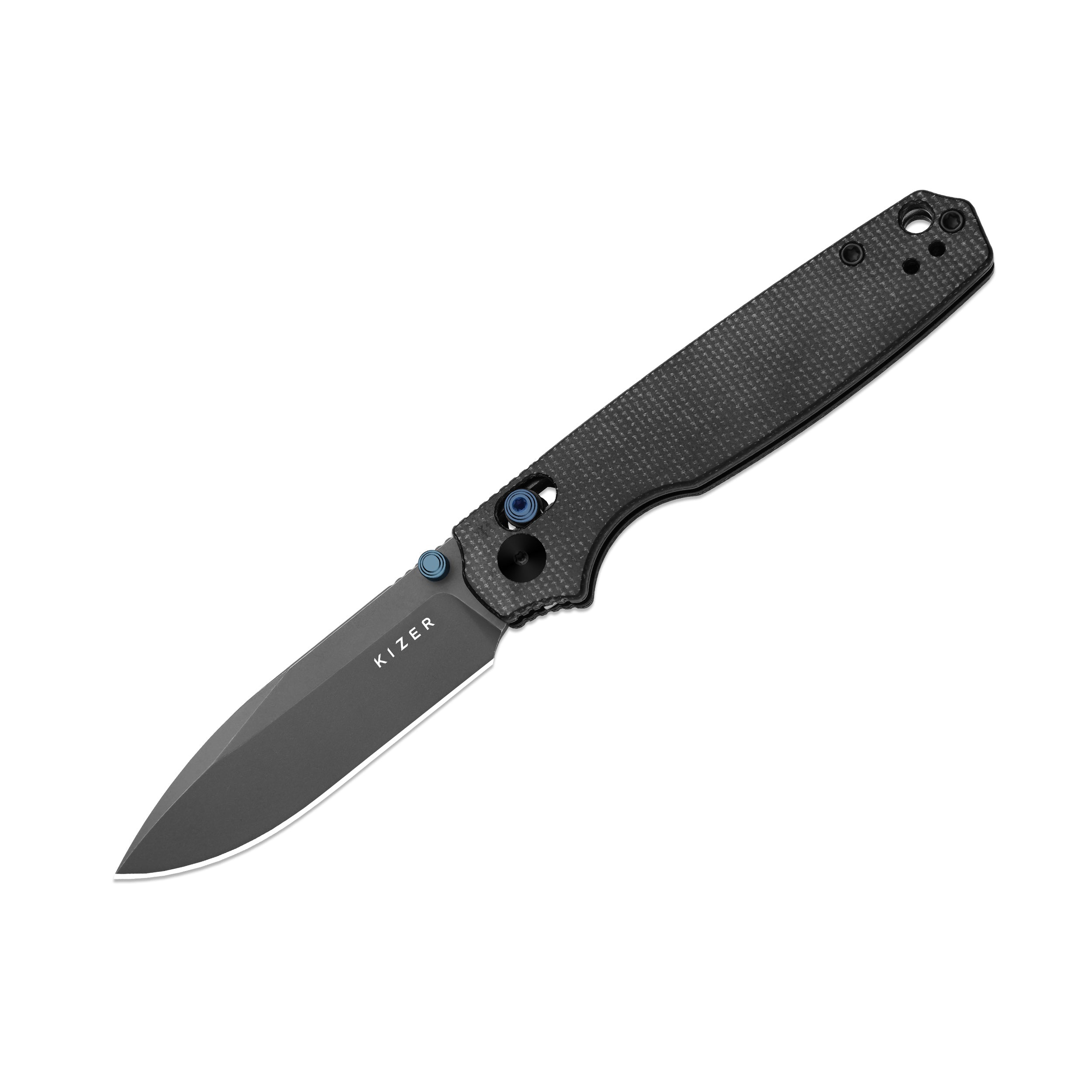 Pokiman CD | Kizer Clutch Lock™ | Drop Point | Four-Finger Full Grip | Micarta | KizerV™ 3789A1