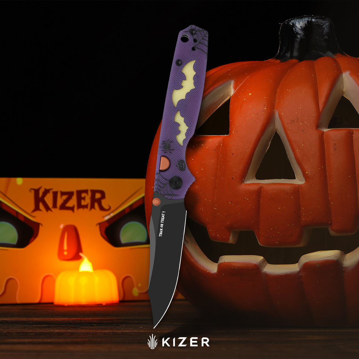 Halloween | Pokiman BC | AEB-L | Dual-Color GID Handle | KizerV™ 3789HW1 | Halloween Special Edition