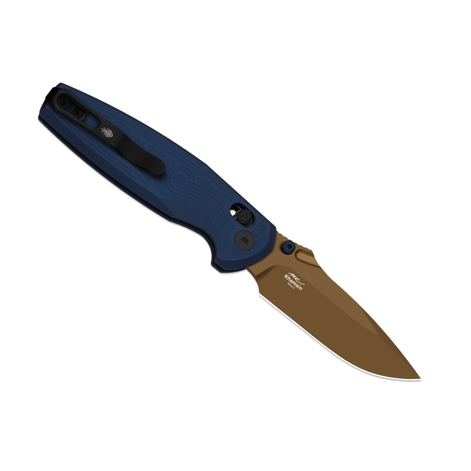 Khamsin | Kizer Clutch Lock™ | Nitro-V | Sandstorm Aluminum | Sunset Metal PVD Finish | KizerV™ 3791A2
