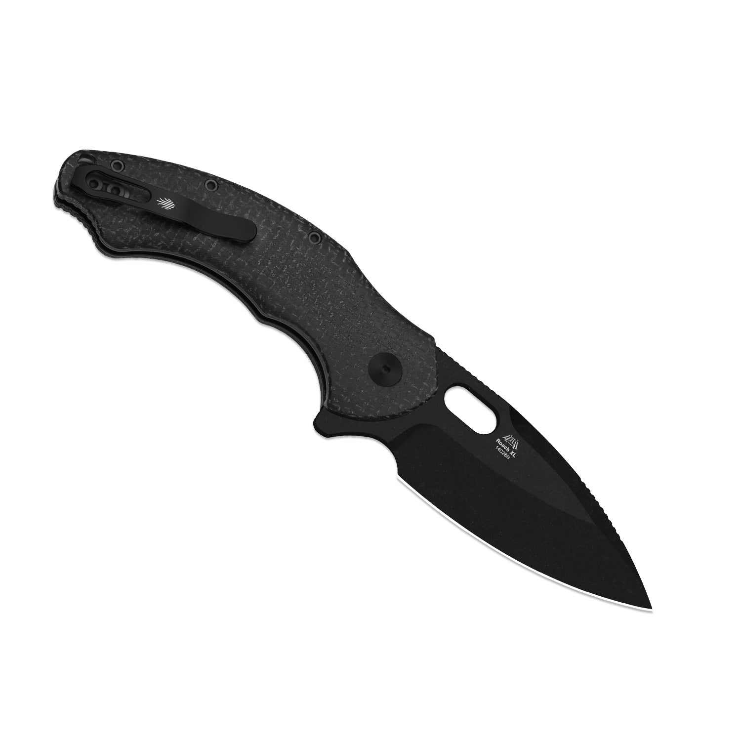 Roach XL | Kizer Button Liner Lock™ | 14C28N | Micarta | KizerV™ 4477BDA2