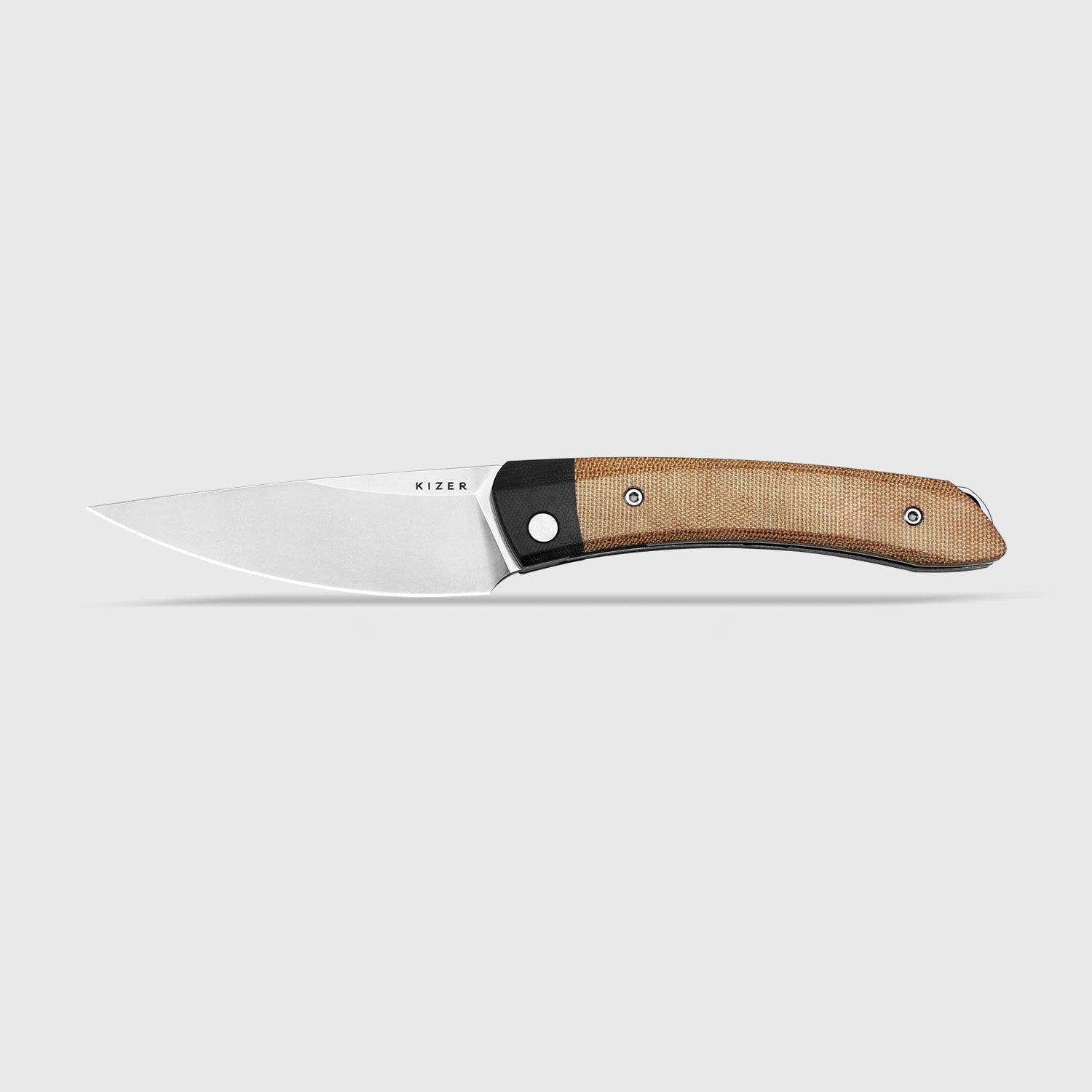Momo | Nitro-V | Black G10+Micarta | KizerV™ 4663A2