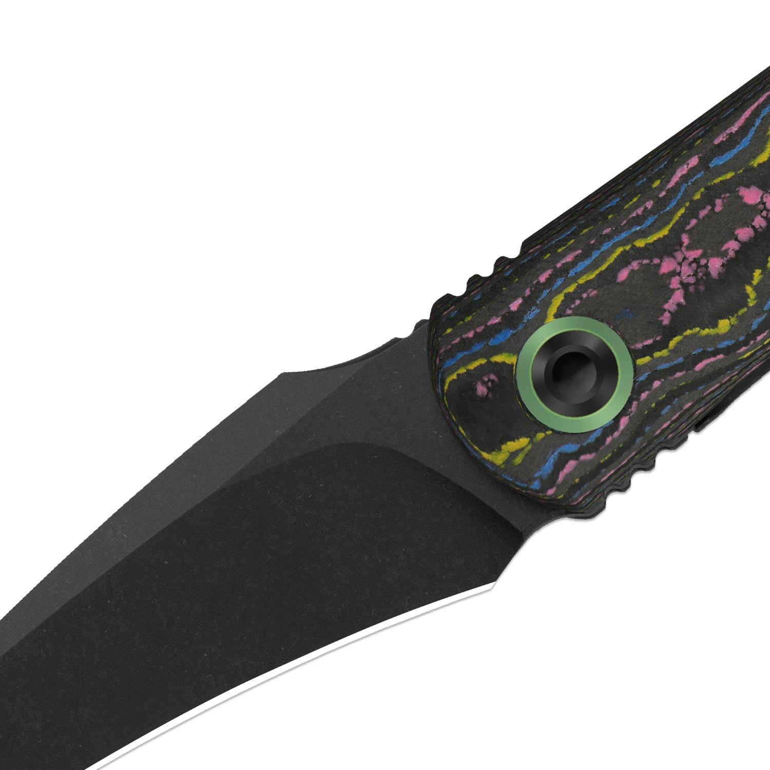 Feist 3 | CPM S90V + Matte DLC Ultra | Hawkbill | Titanium (Matte DLC Ultra) & CamoCarbon Ultimate Warrior | KizerX™ 3499.3A3