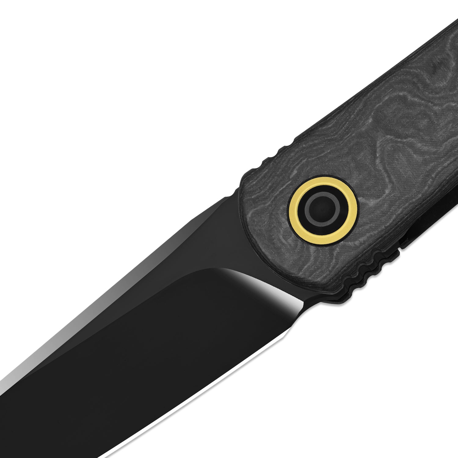 Feist 3 | CPM S90V + Polished DLC Ultra | Titanium (Matte DLC Ultra) & KizerNova™ Quartz | Reverse Tanto | KizerX™ 3499.3A4