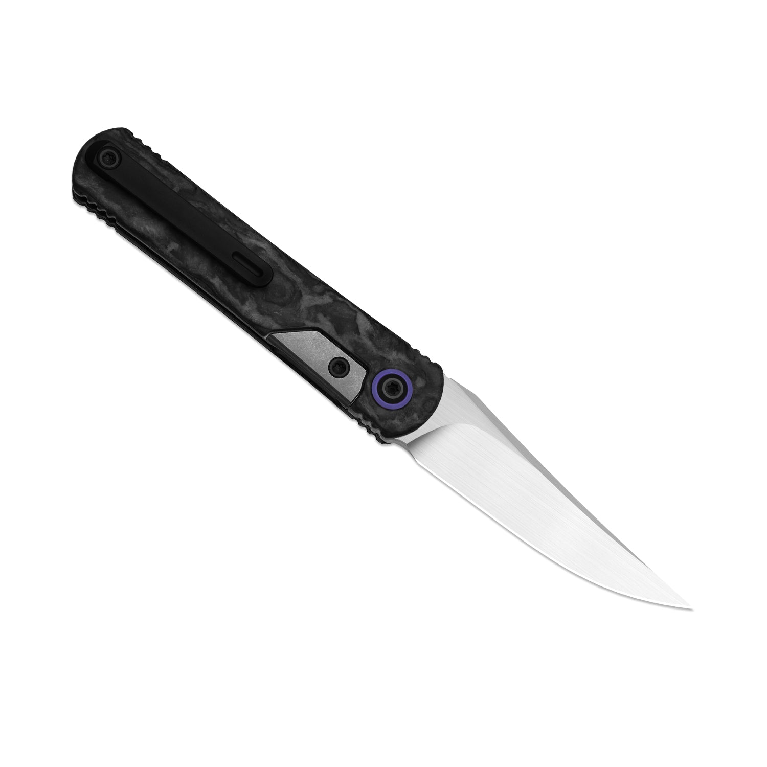 Feist 3 | CPM S90V + Hand-brushed | Titanium & KizerNova™ Lava | Clip Point | KizerX™ 3499.3A7