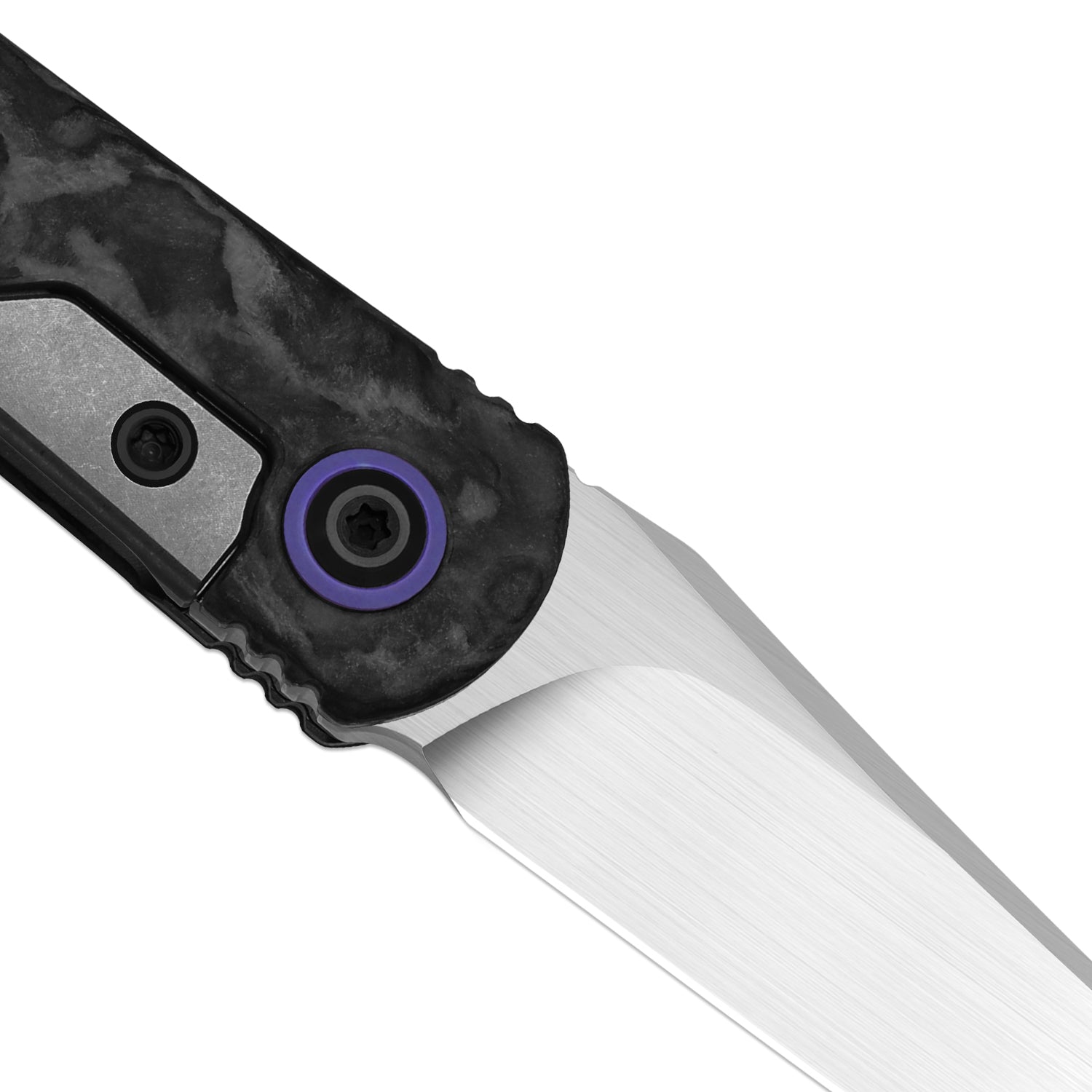 Feist 3 | CPM S90V + Hand-brushed | Titanium & KizerNova™ Lava | Clip Point | KizerX™ 3499.3A7