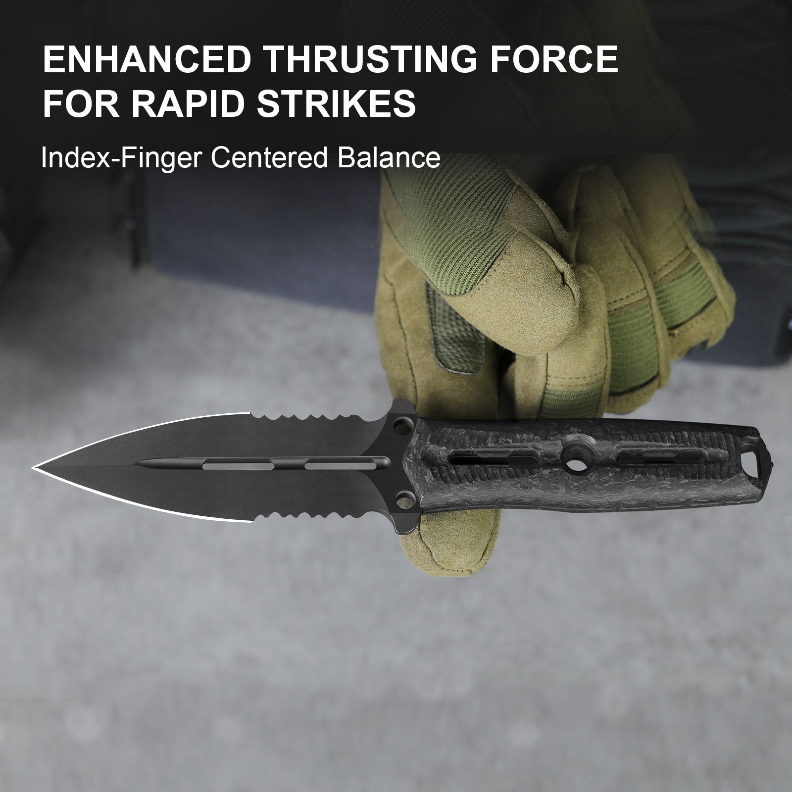 NORCROSS | M390 | Carbon Fiber | ZX-FB01A1 - Double Edged | KIZERX®