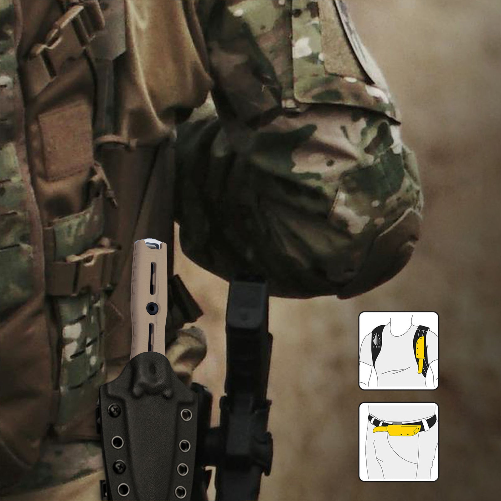 Norcross | Nitro-V | G10 | Double Edged | KizerV™ FB01A3