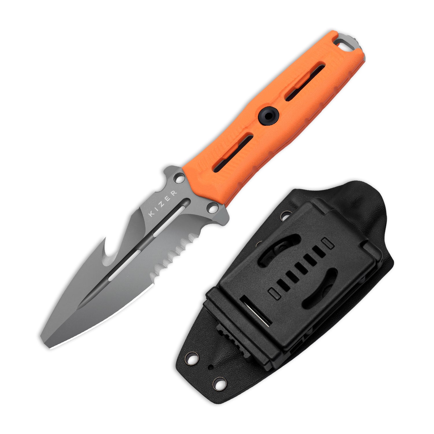 Norcross | Nitro-V | Orange G10 | Single Edged | KizerV™ FB01A6