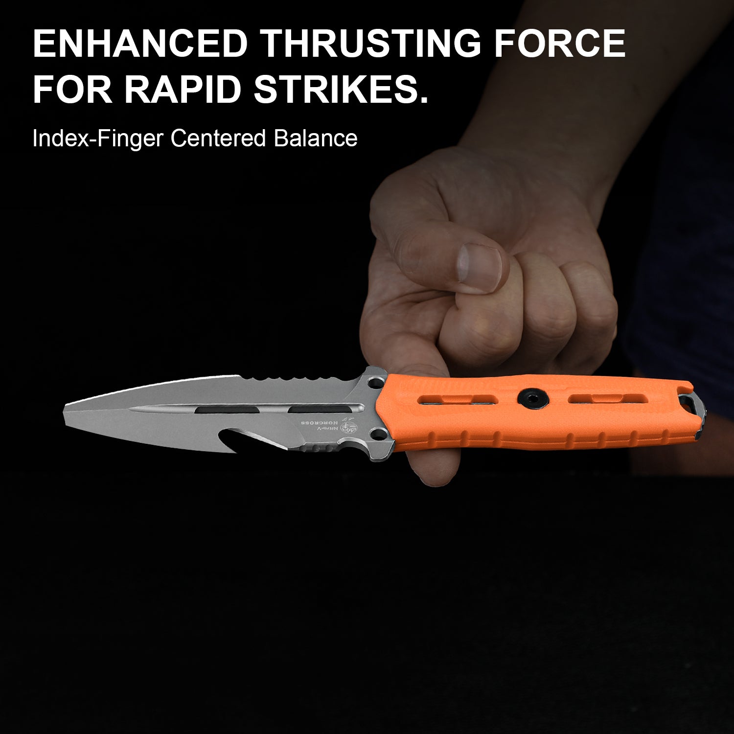 Norcross | Nitro-V | Orange G10 | Single Edged | KizerV™ FB01A6
