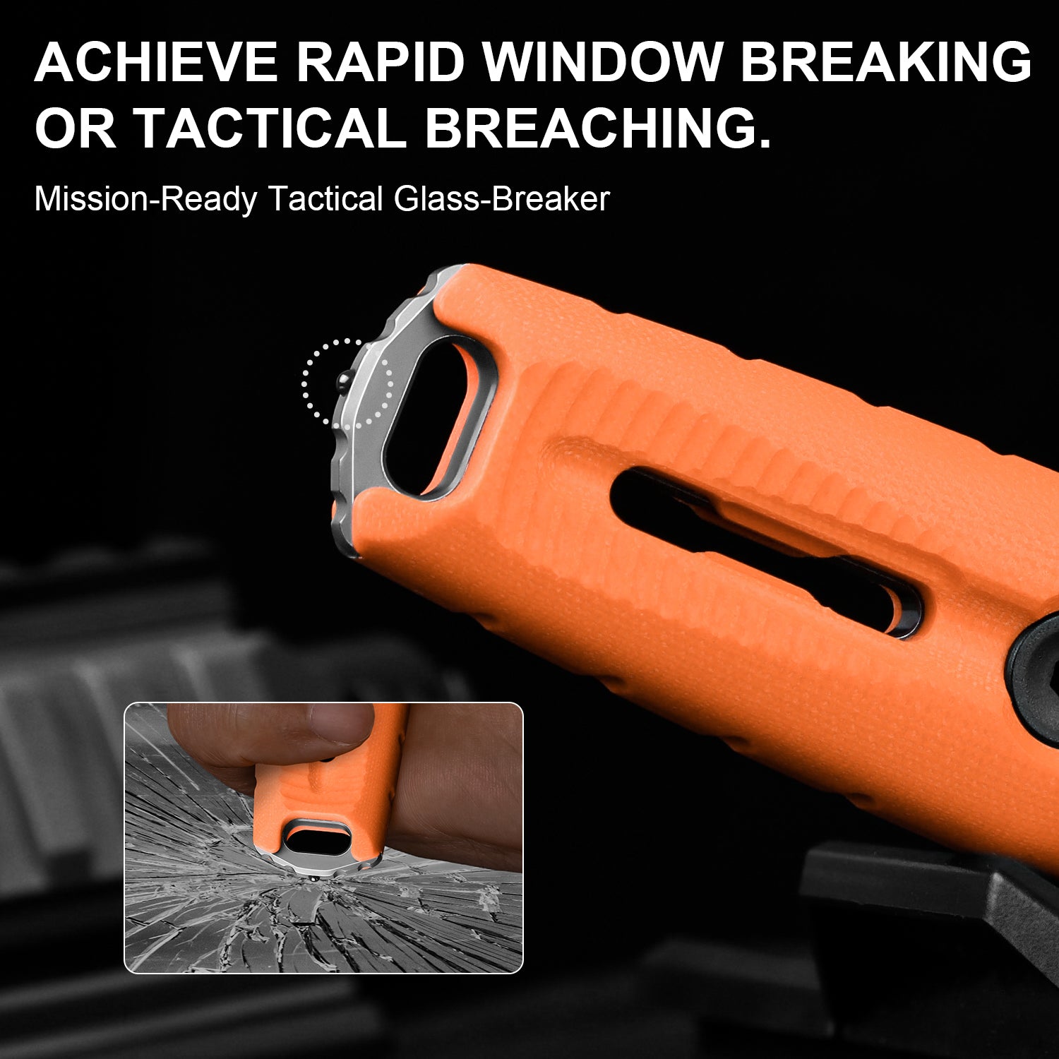 Norcross | Nitro-V | Orange G10 | Exclusive - Double Edged | KizerV™ FB01A7