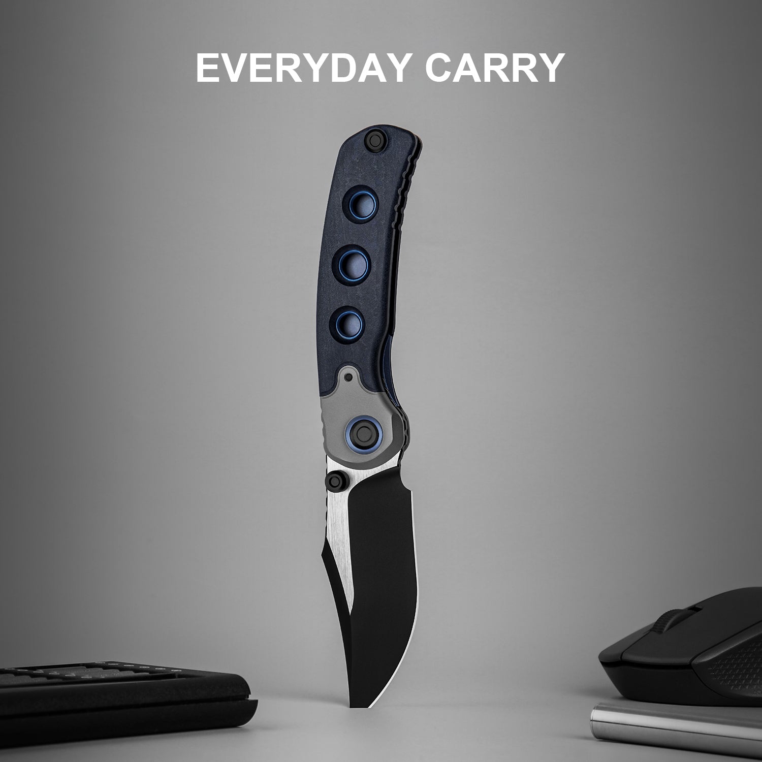 PIONEER | S35VN | Blue Canyon & Titanium | KizerB™ FK03A2