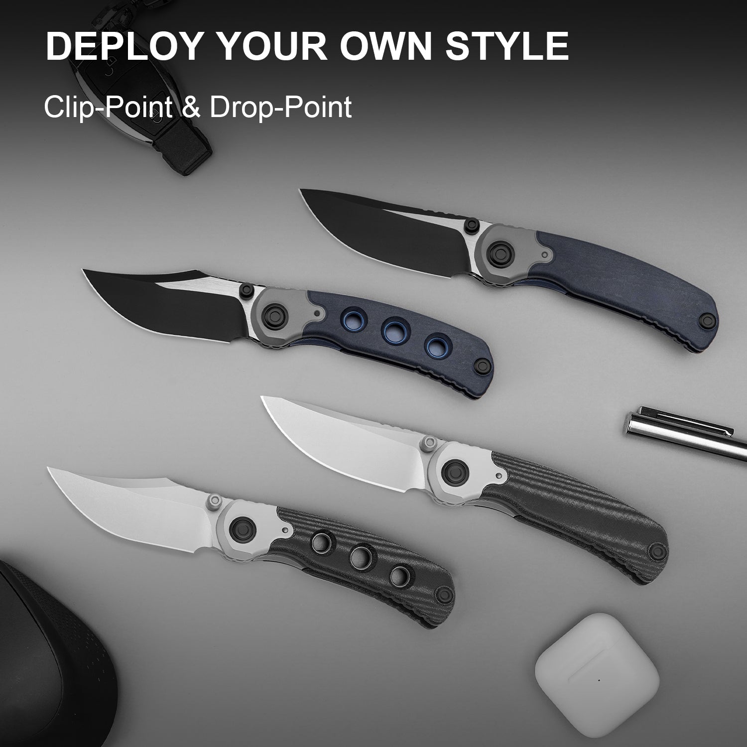 PIONEER | Nitro-V | Aluminum & Micarta | KizerV™ FK03A6