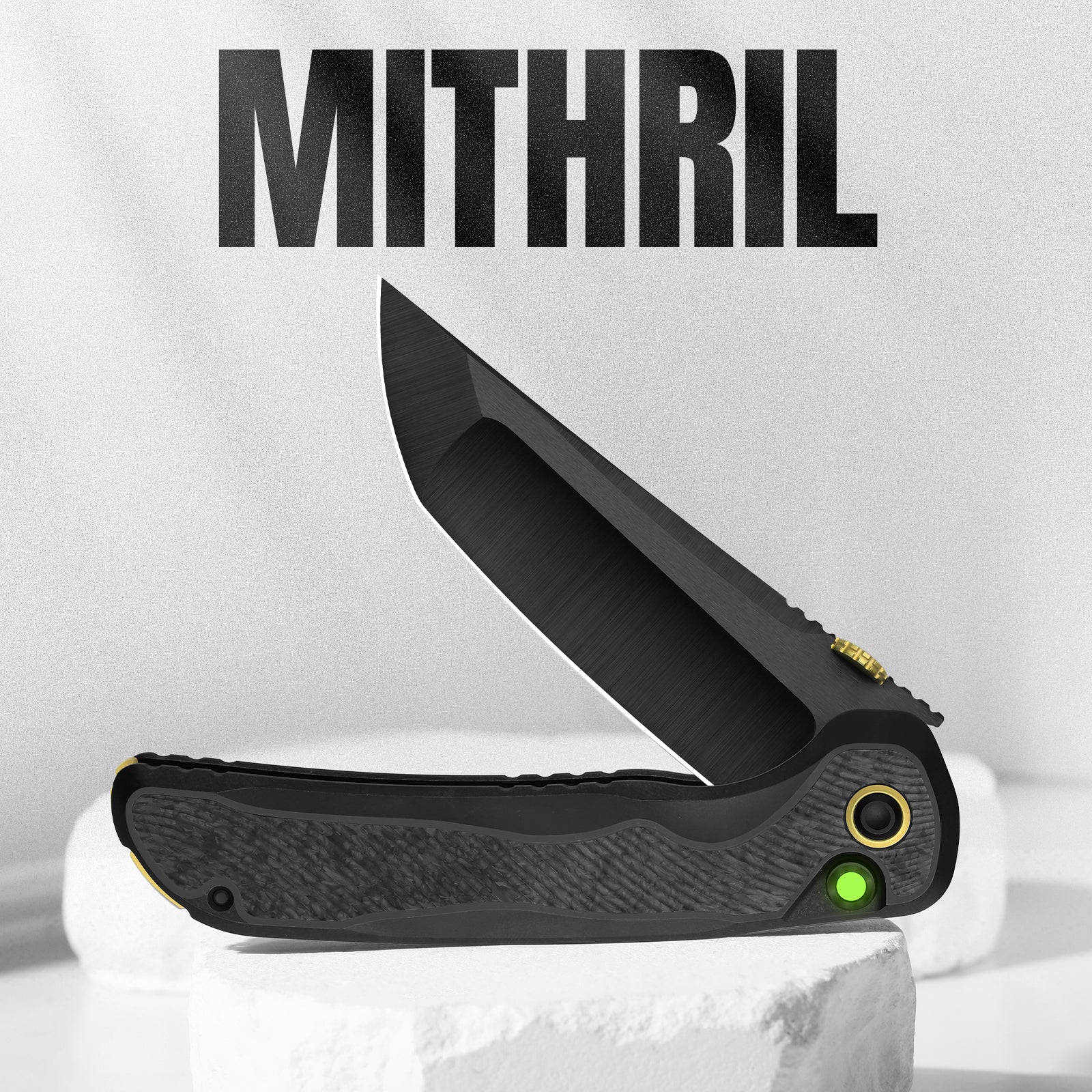 Mithril | KineticFit™ Button Lock | M390 + DLC Ultra + Hand-Brushed | Exquisite Light | KizerX®