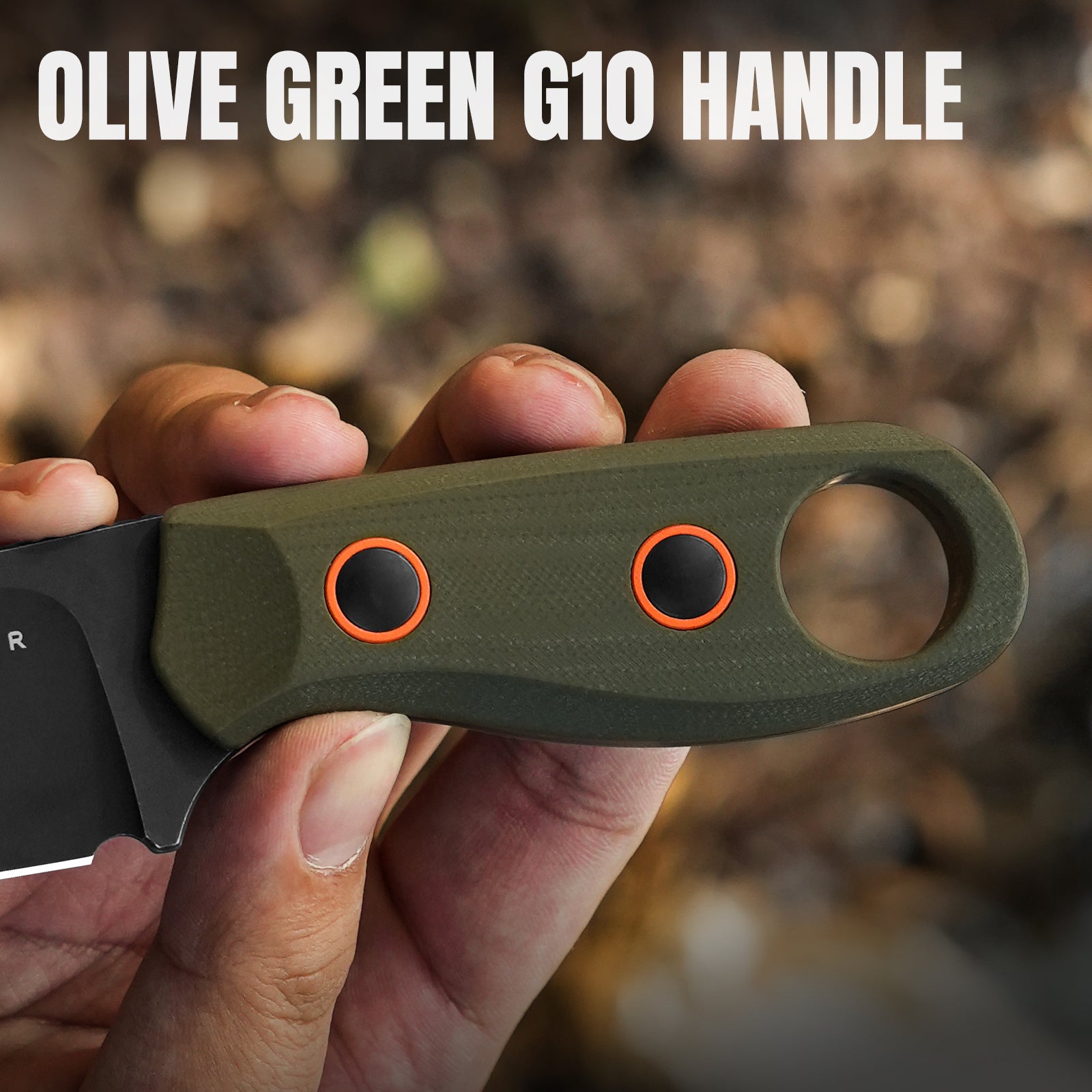 Beaver | D2 | Olive Green G10 | KizerV™ 1078A1