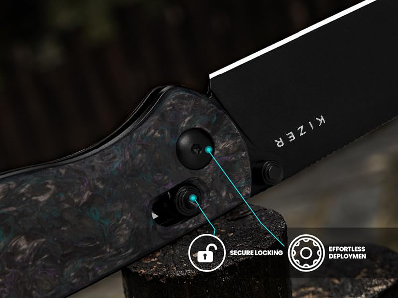 Drop Bear® | Kizer Clutch Lock™ | S35VN | Fatcarbon | KizerB™ 3619A4