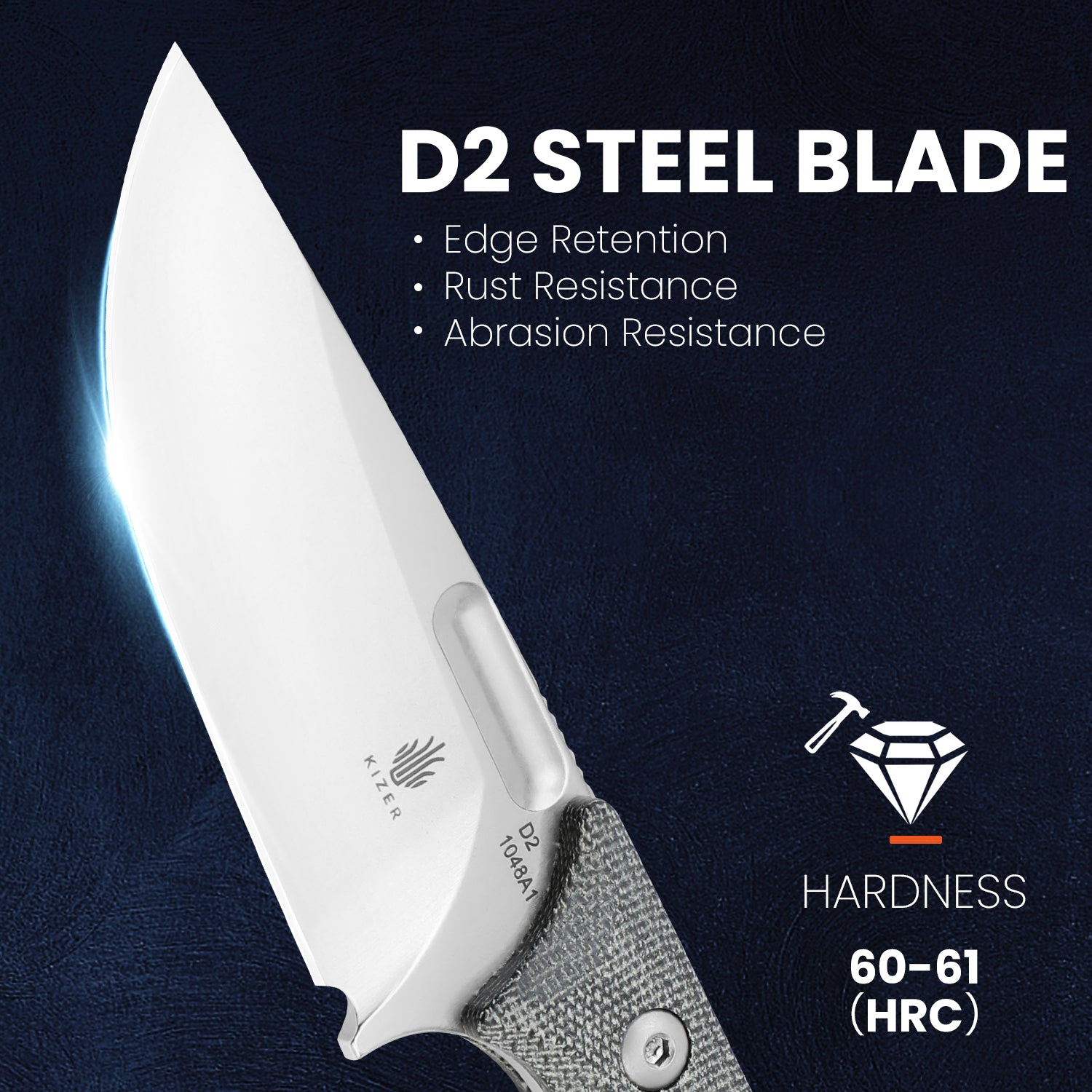 Cabox | D2 | Micarta | KizerV™ 1048A1