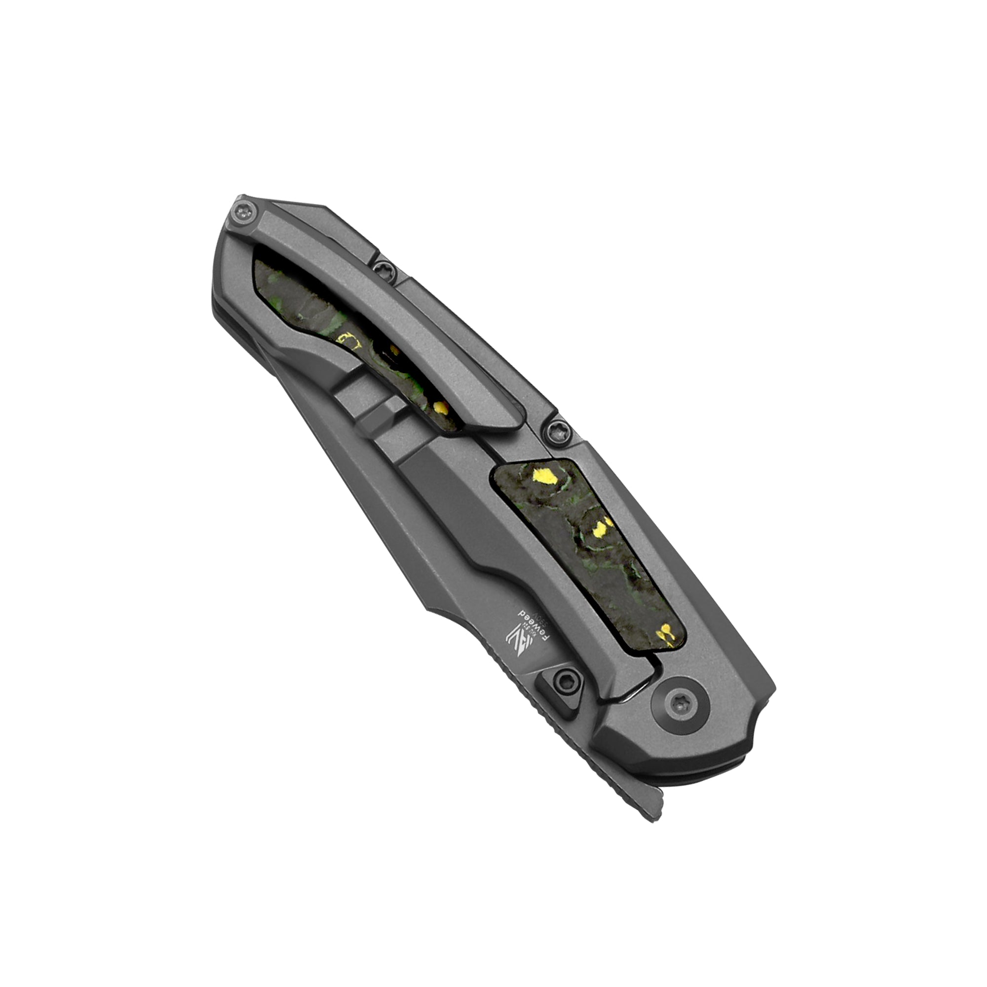 Feweed | S90V | Titanium+ Fat Carbon(Toxic Storm)| KizerB™ 3694A2