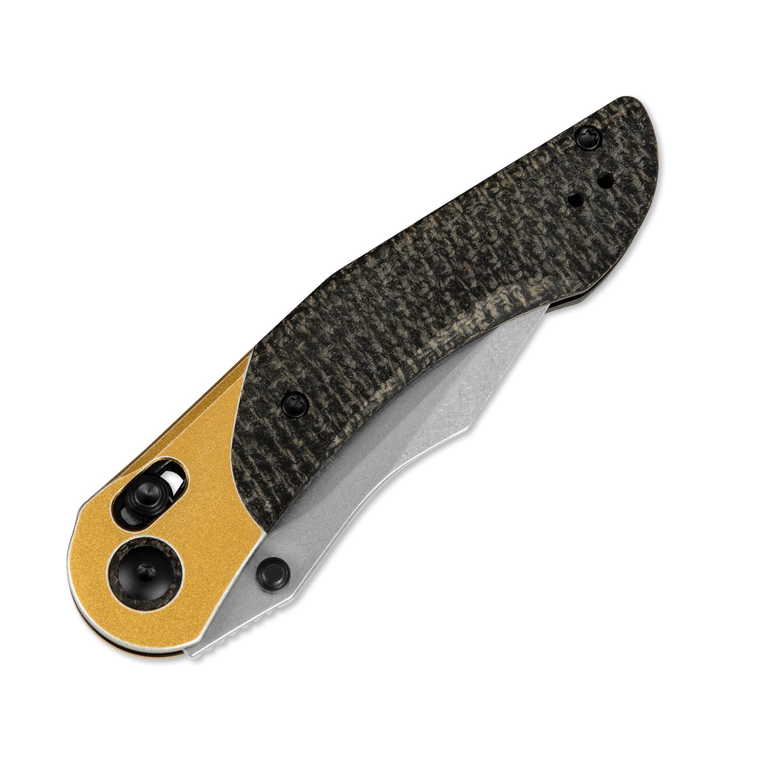 Mini Mystic | Nitro-V | Aluminum+Burlap Micarta | V3636A2