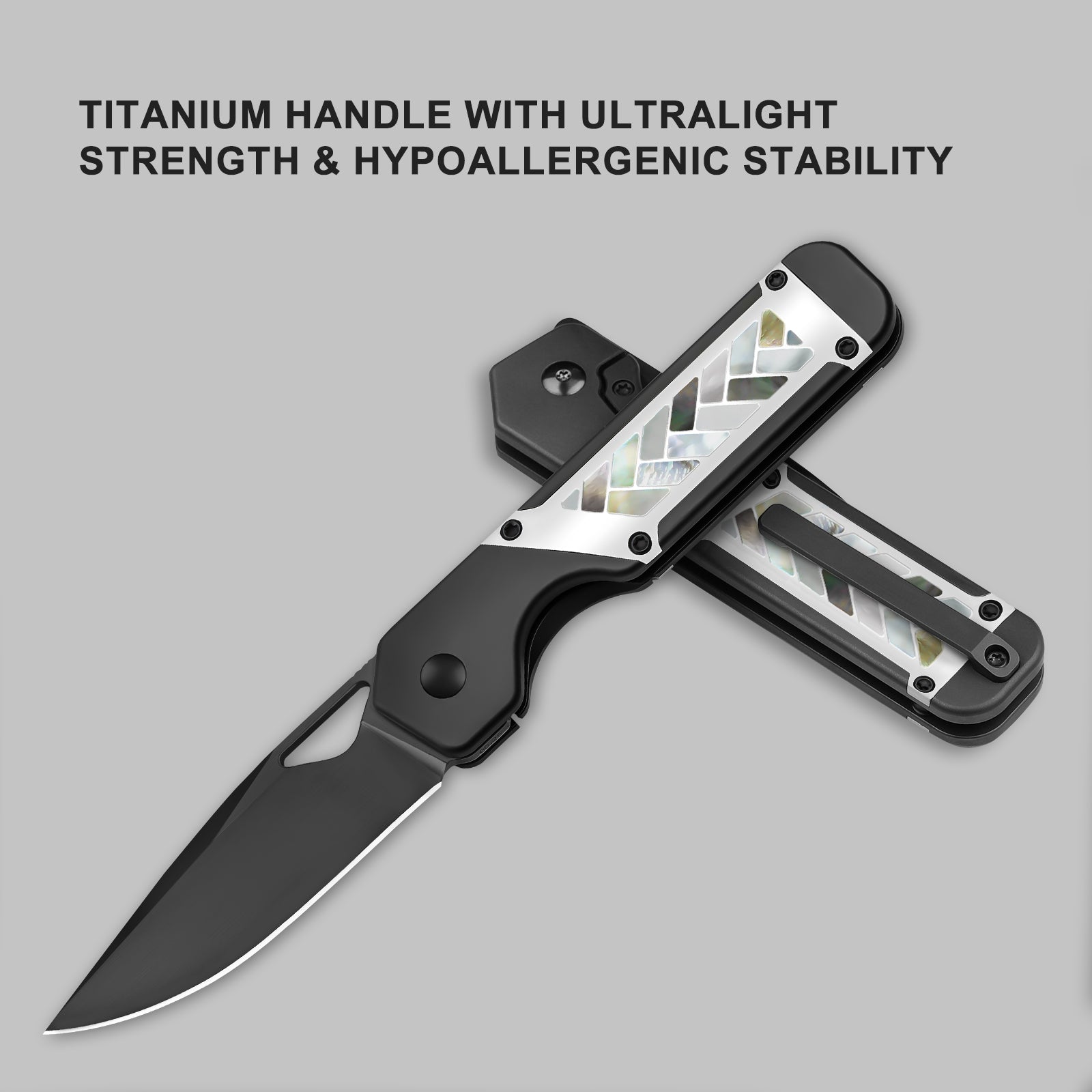 Militaw® | M390 | Titanium & Mother of pearl | Limited 25pcs | Exclusive | KizerB™ 3634A8