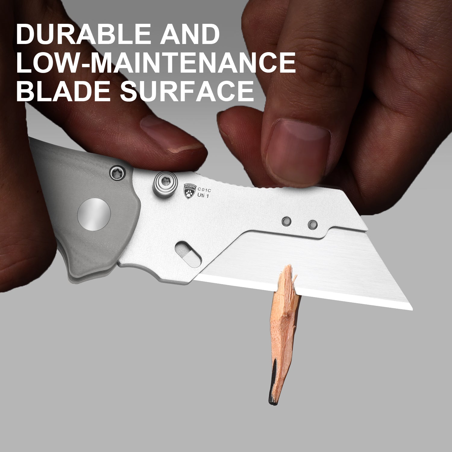 Sheepdog® Utility Knives | Kizer Button Liner Lock™ | C01C Uti 1 | 5Cr15MoV | KizerV™ 3488.29JSA1