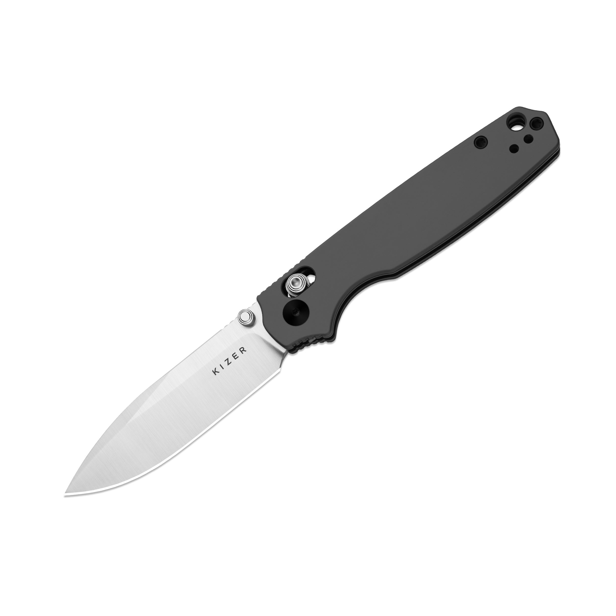 Pokiman CD | Kizer Clutch Lock™ | Drop Point | Four-Finger Full Grip | Aluminum | KizerV™ 3789A2