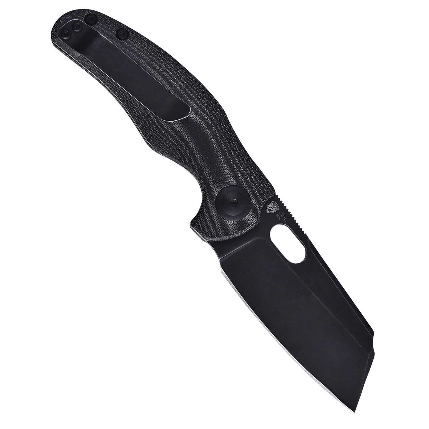 Kizer Mini Sheepdog C01c Micarta Black V3488C5 (2.63" Stonewashed)