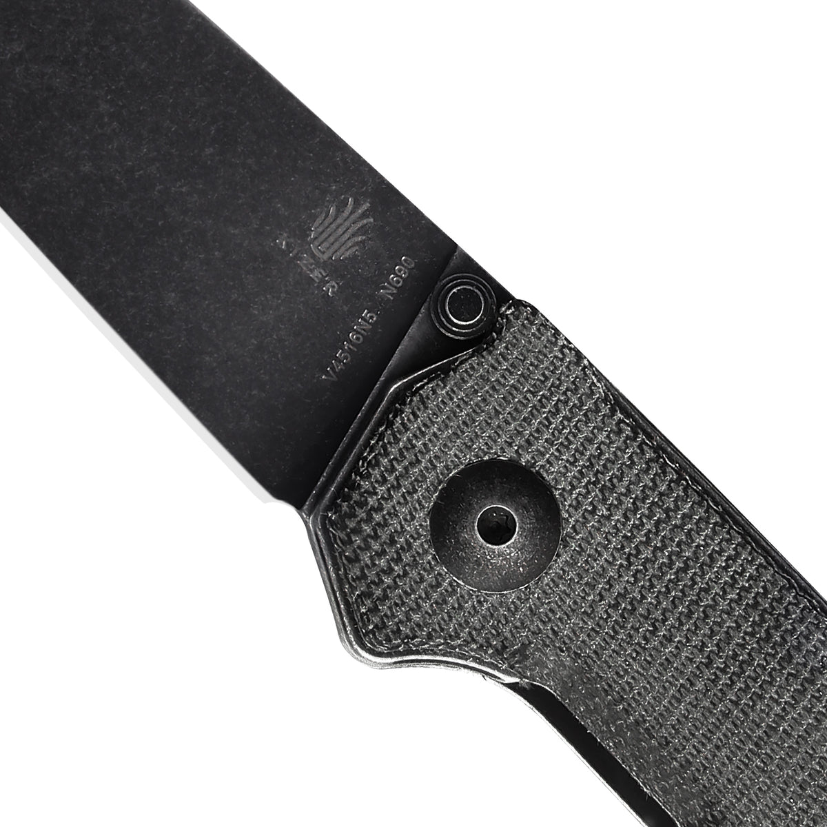 Kizer Domin Micarta Black V4516N5 (3.46" Black stonewash)