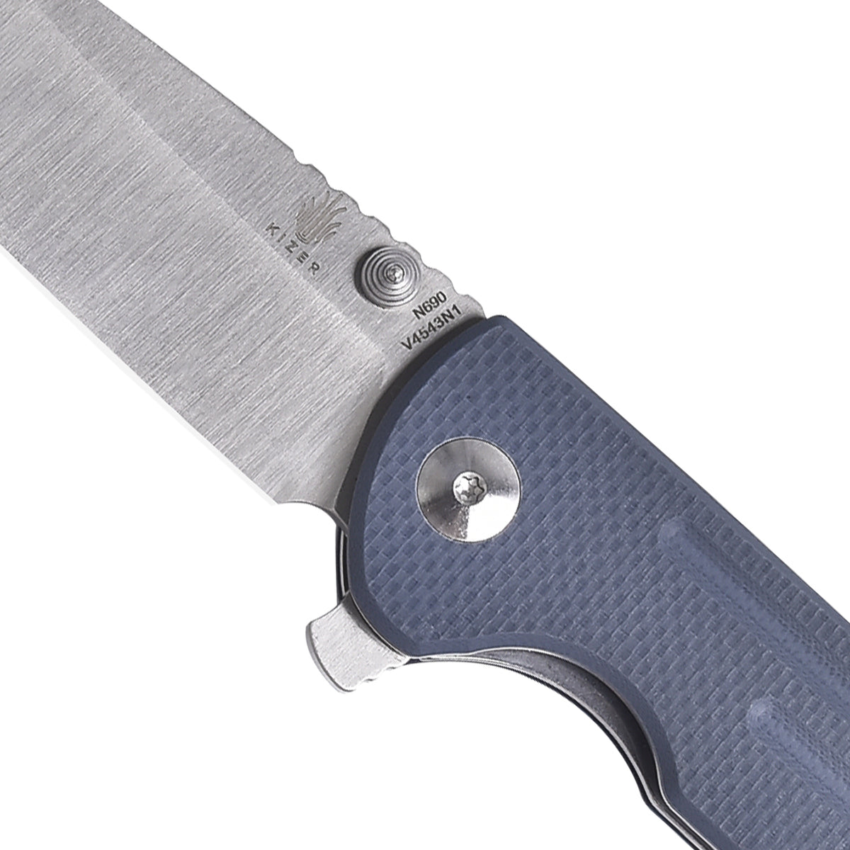 Kizer Justice G10 Demin blue V4543N1 (3.8" Sanding)