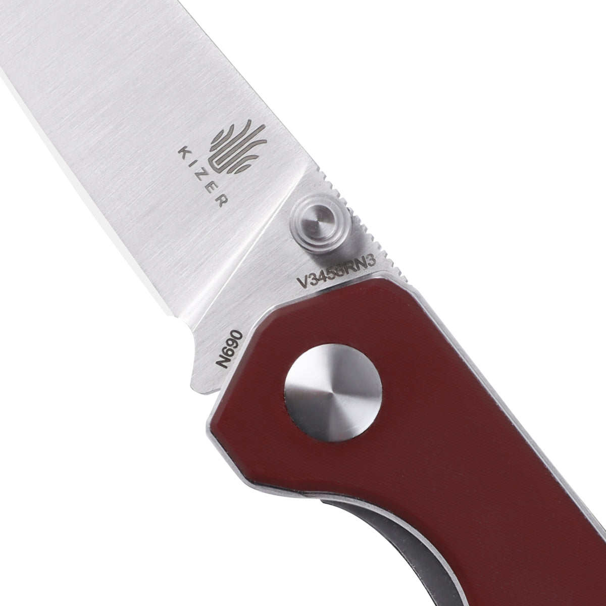 Kizer Begleiter® Mini Micarta Red V3458RN3 (2.87" Satin)