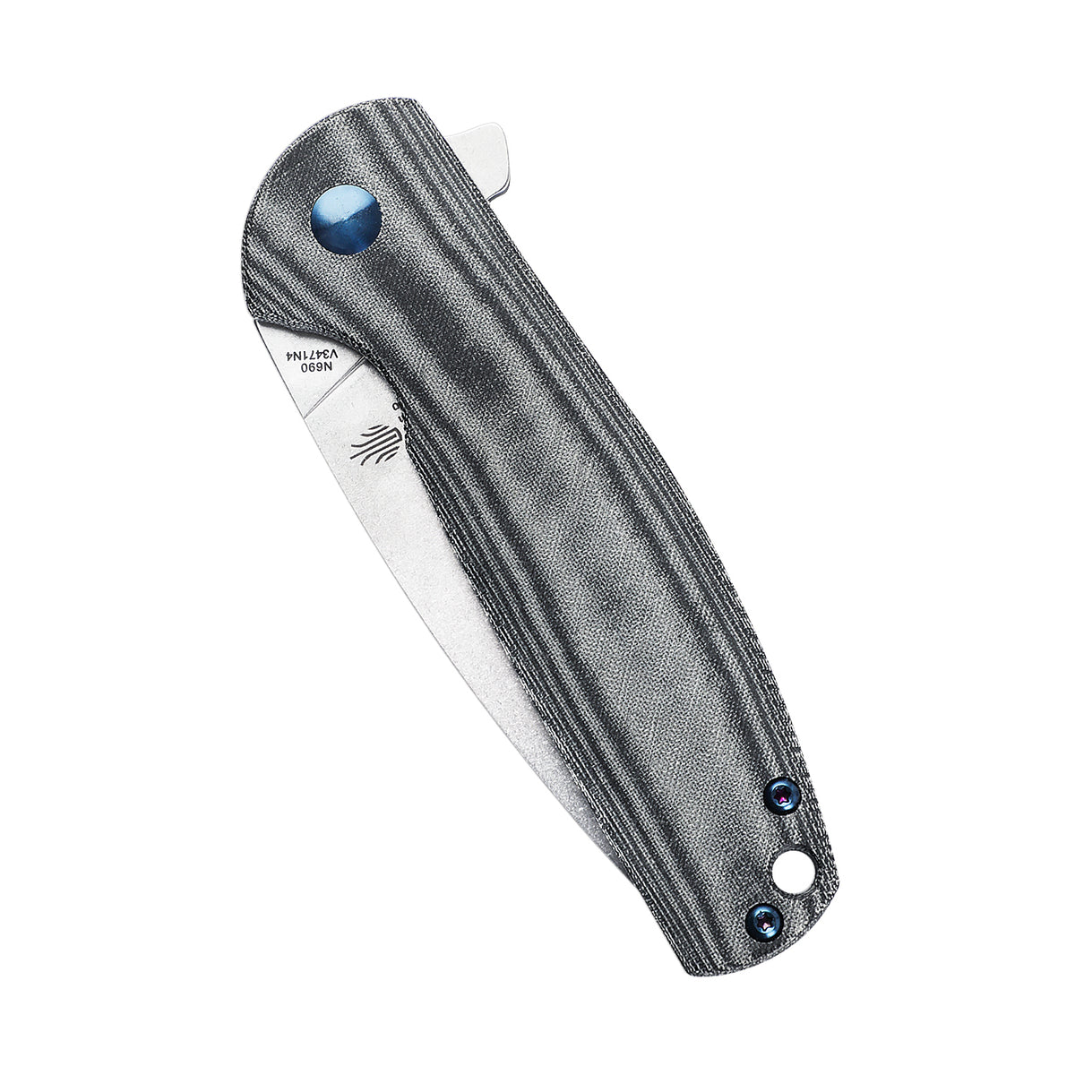 Kizer Laconico Gemini Knife Black Micarta V3471N4 (3.13" Stonewash)