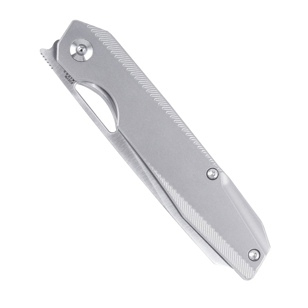 Kizer Genie Titanium Gray Ki4545A1 (3.4" Stonewash)