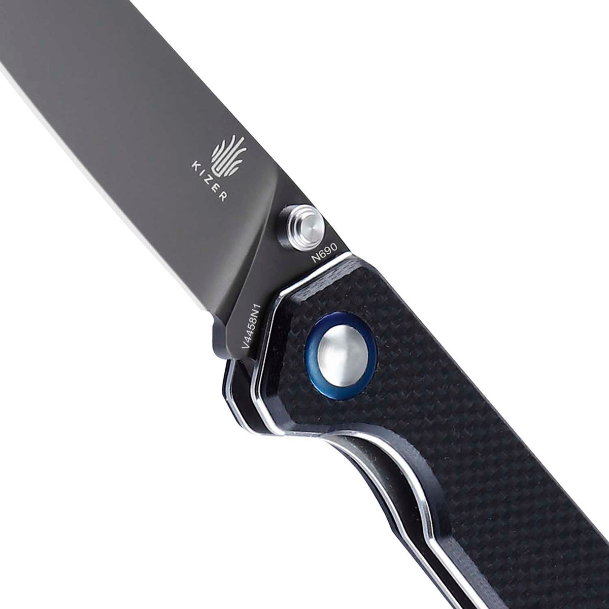 Kizer Begleiter G10 Black V4458N1 (3.56" Grey Ti-Coated)