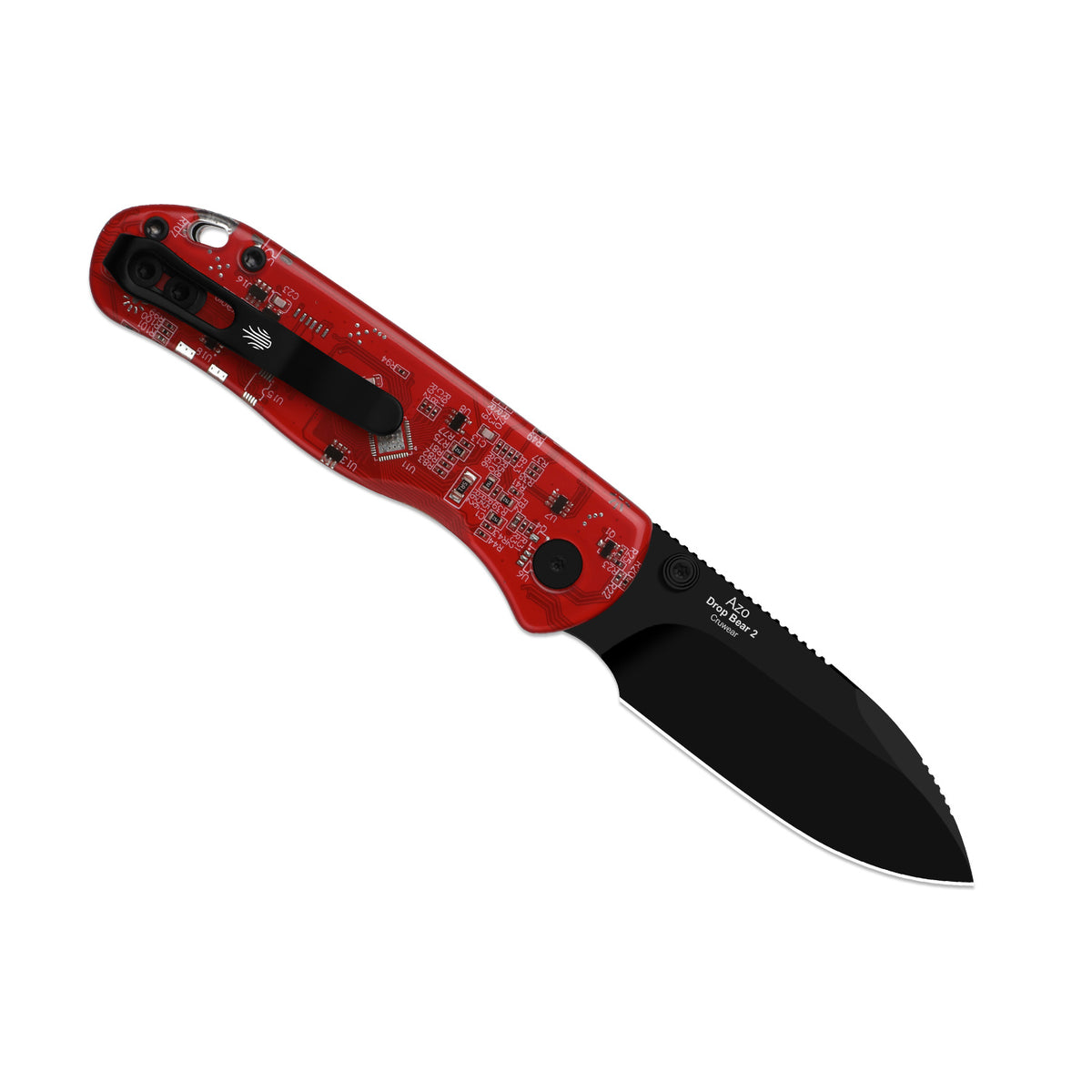 Drop Bear 2 PCB | Kizer Button Liner Lock™ | CPM Cruwear | Resin & PCB | Black PVD Coating | KizerB™ 3619BDA8