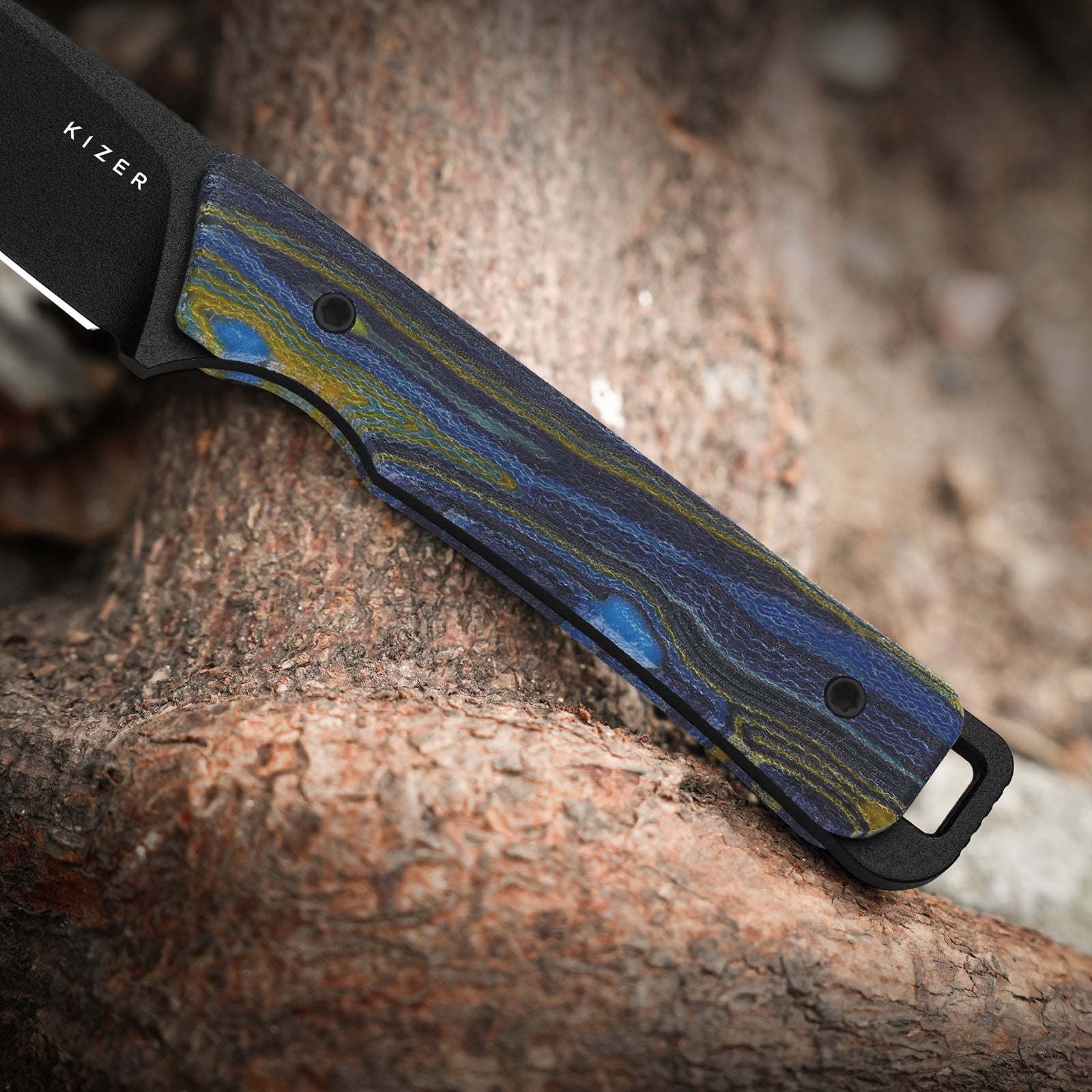 Whiskey Jack | G-CARTA (STARRY NIGHT 1) | Multiple Carry Options | Skeletonized Tang | CPM 10V | KizerB™ 1108A4