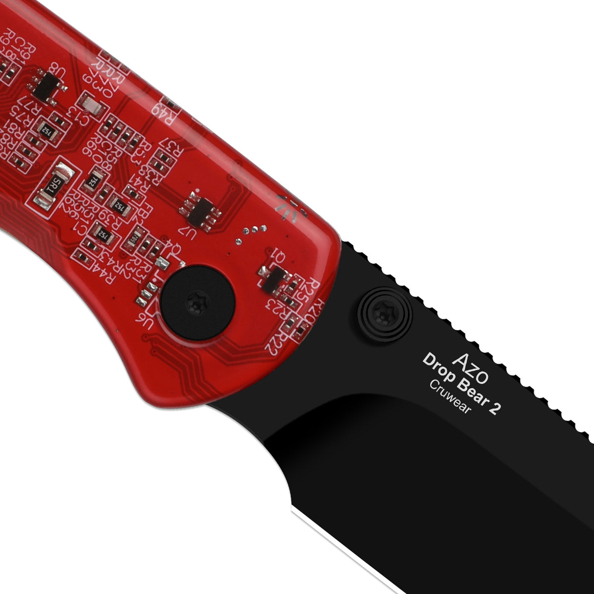 Drop Bear 2 PCB | Kizer Button Liner Lock™ | CPM Cruwear | Resin & PCB | Black PVD Coating | KizerB™ 3619BDA8