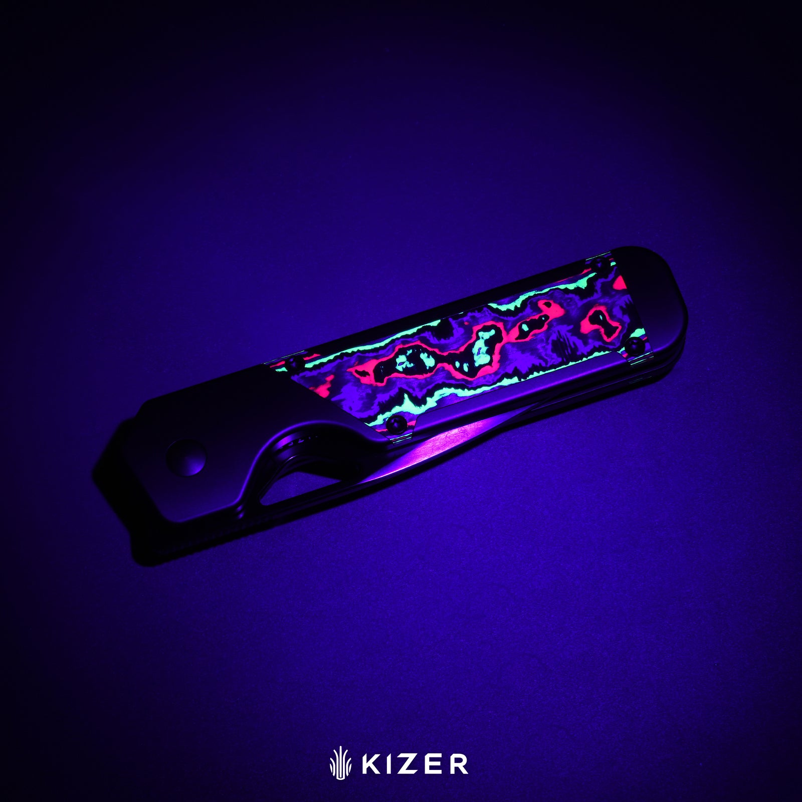 Militaw® | S45VN | Polished Ultra DLC | Titanium+KizerNova™ Joker Carbon Fiber| KizerB™ 3634A9