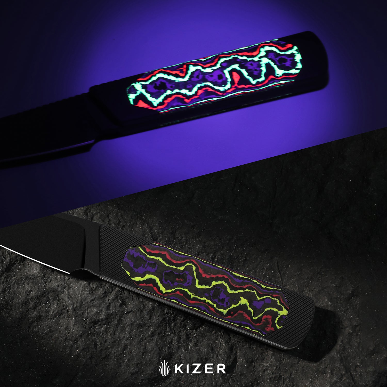 Hallow KwikSwap™ | Aluminium & Crystallized Titanium | S45VN | KizerB™ 1123A4