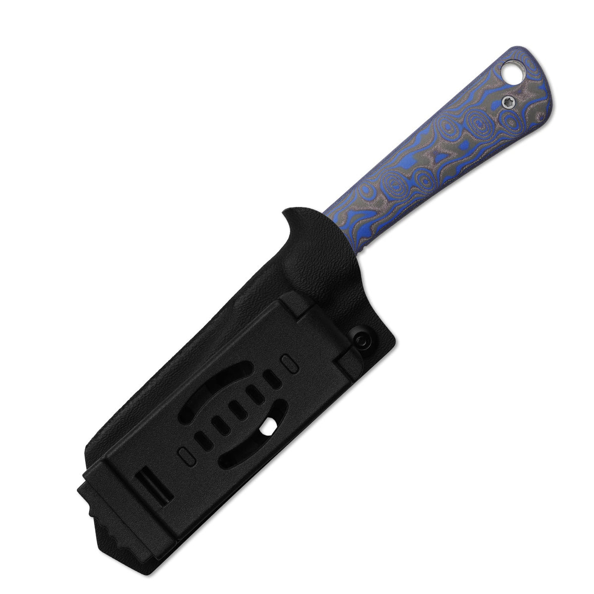 MiCrow | Wharncliffe | AEB-L | vortex pattern micarta | Stonewashed | KizerV™ 1139A2