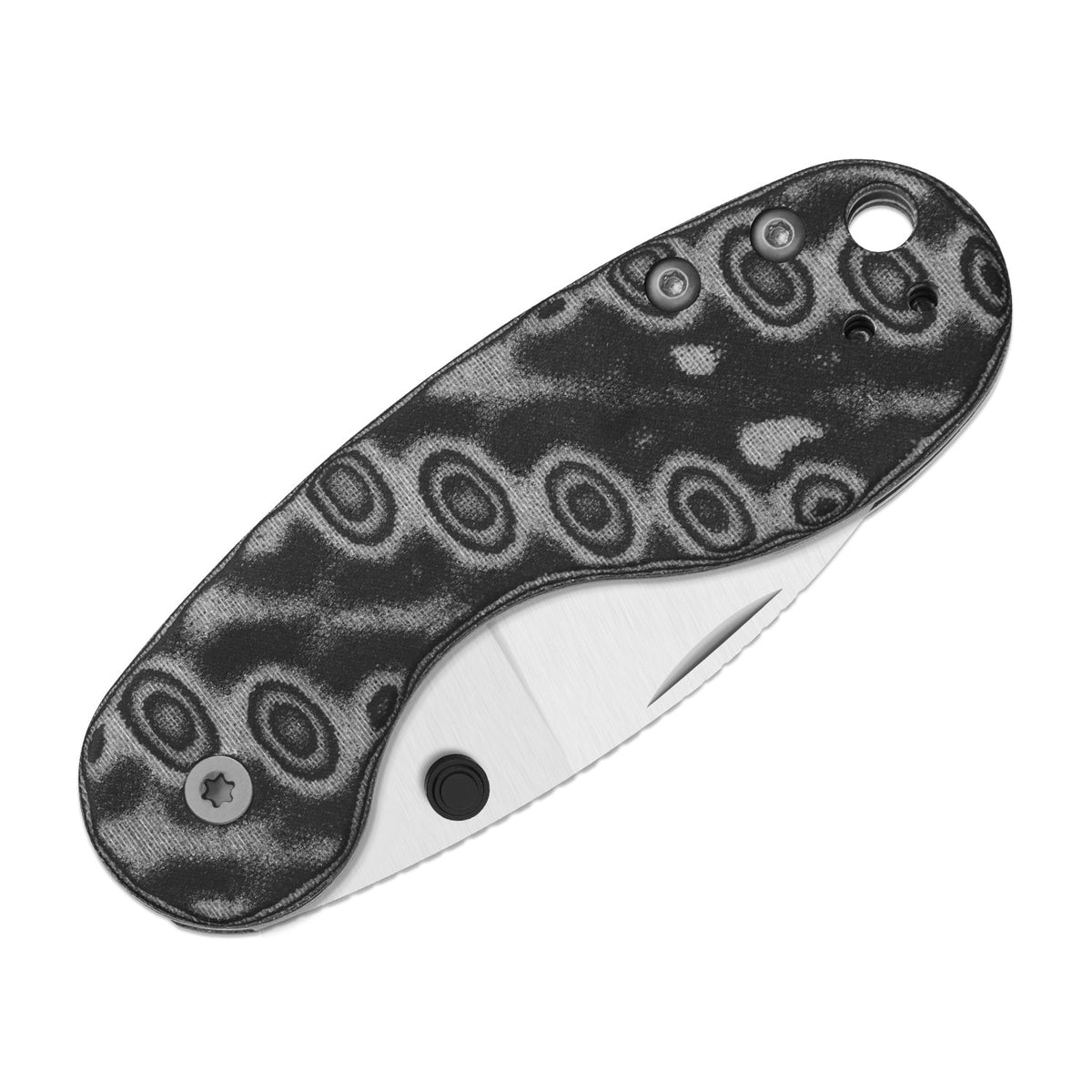 Microbe DSJ AirTi | Detent Slip Joint |  vortex pattern micarta | 14C28N + Satin | KizerV™ 2742DSJA2
