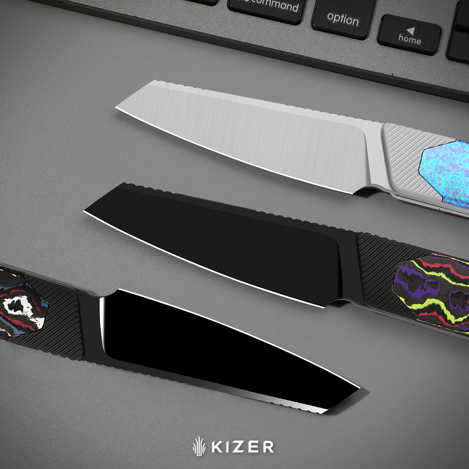 Hallow KwikSwap™ | Aluminium & Crystallized Titanium | S45VN | KizerB™ 1123A4