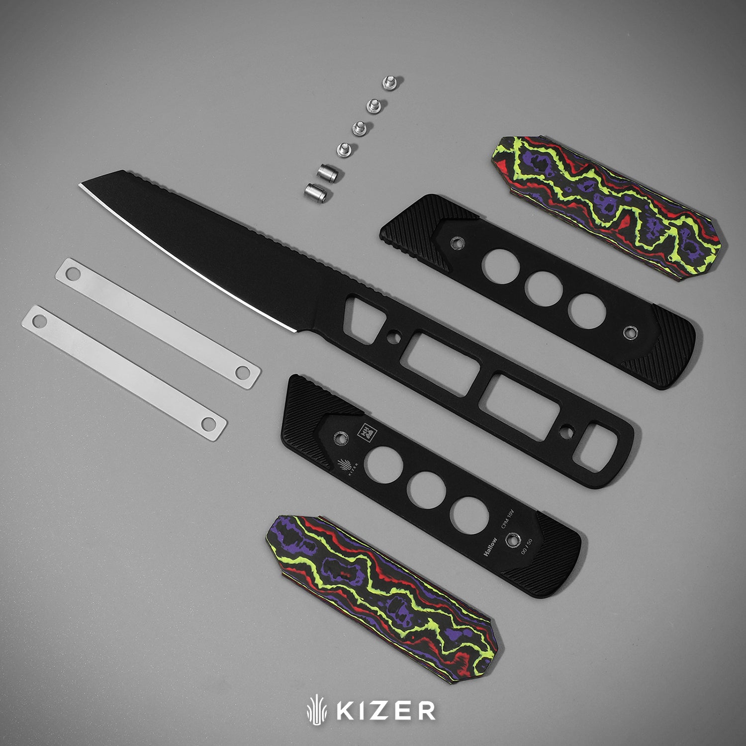 Hallow KwikSwap™ | Aluminium & Crystallized Titanium | S45VN | KizerB™ 1123A4
