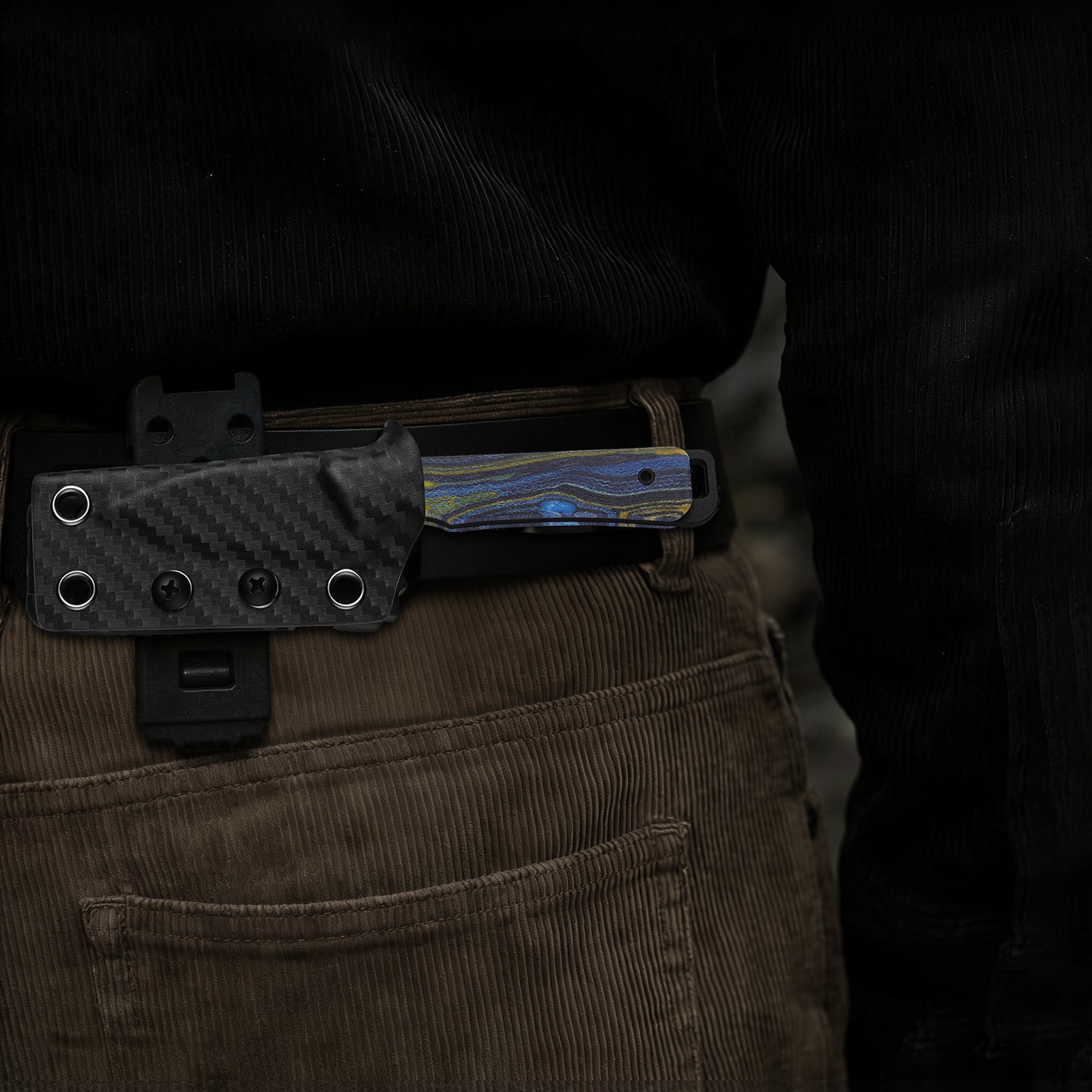 Whiskey Jack | G-CARTA (STARRY NIGHT 1) | Multiple Carry Options | Skeletonized Tang | CPM 10V | KizerB™ 1108A4