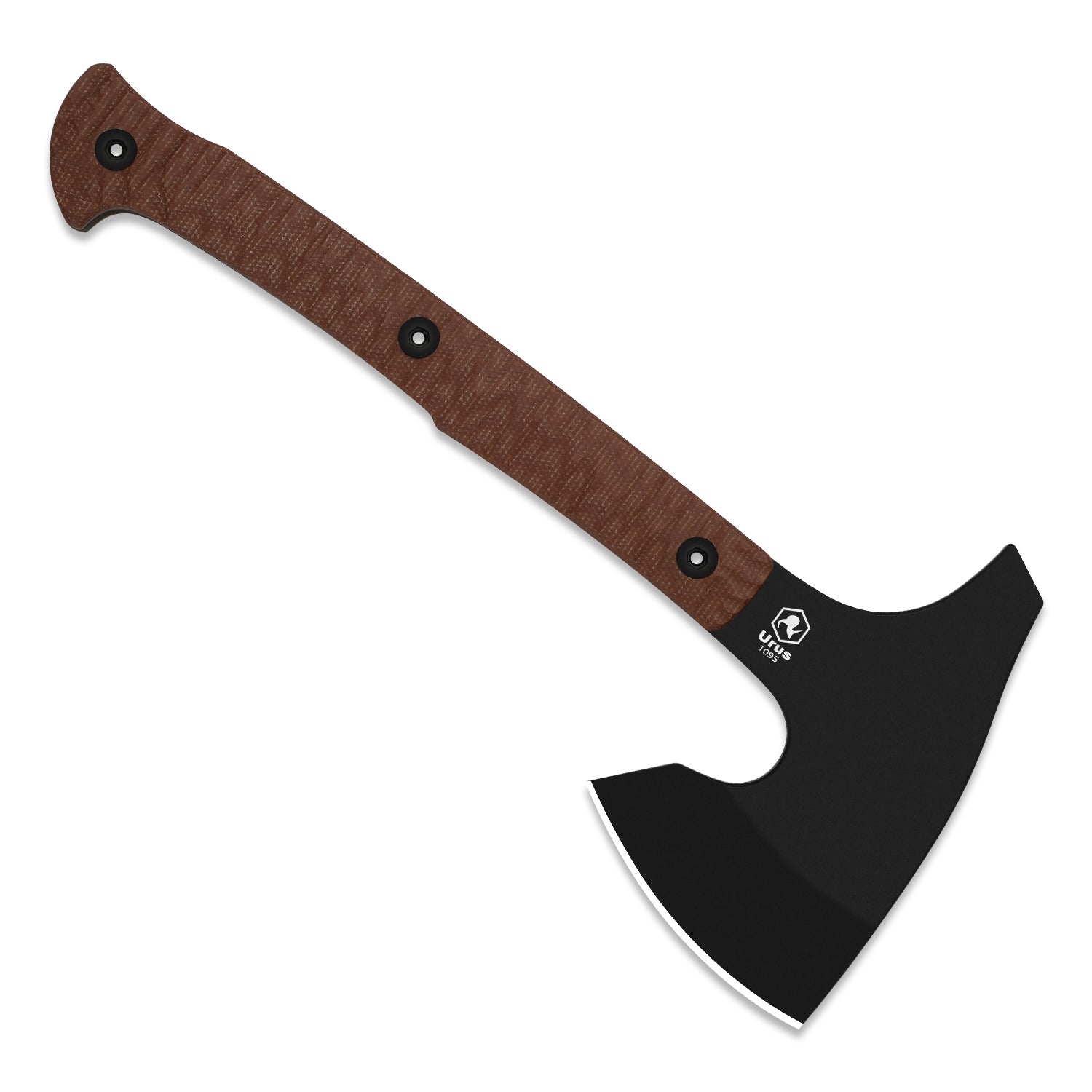 Urus | Lightweight Axe | 1095 | Black Coating | Micarta | Camping Outdoor Tool | KizerV™ 1073A1