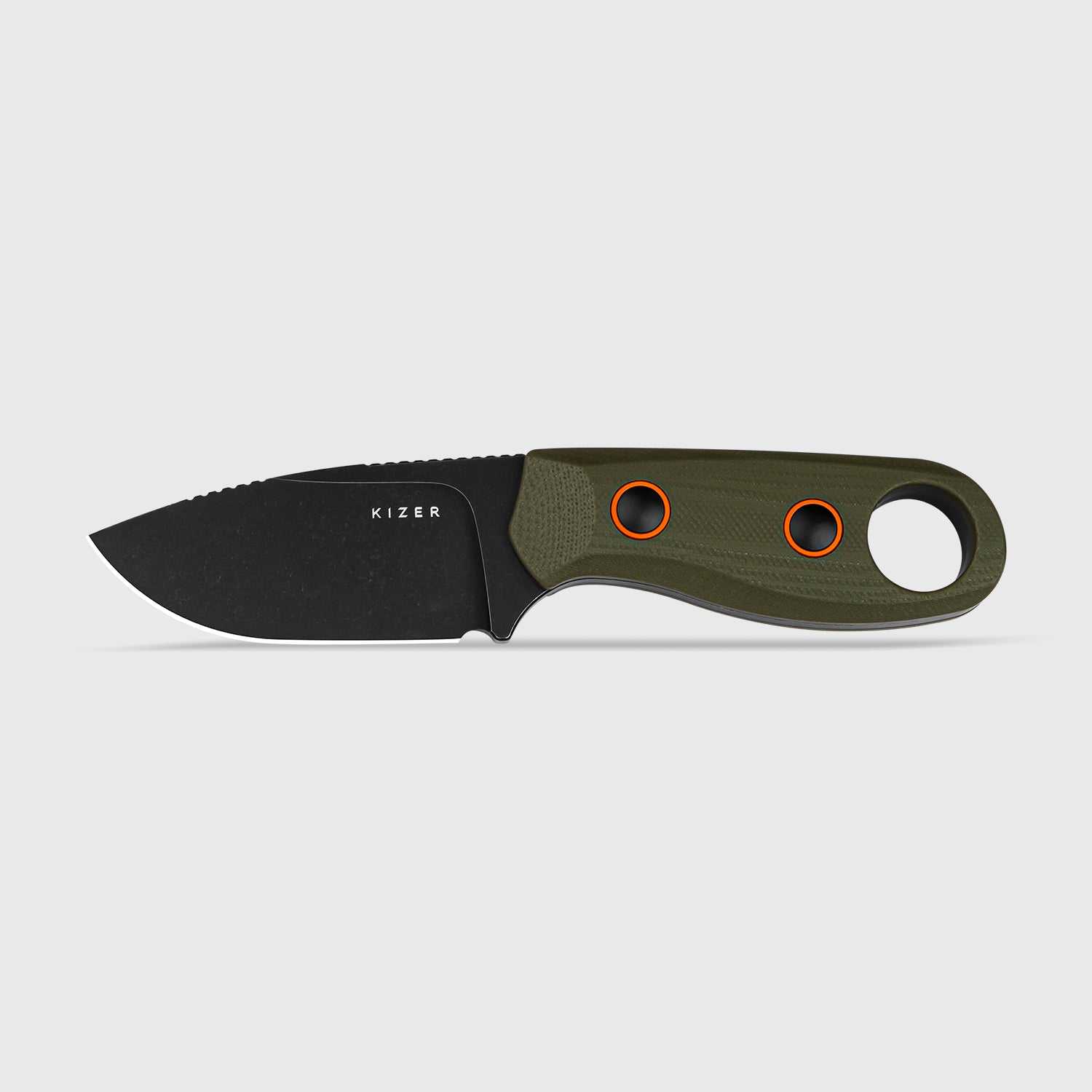 Beaver | D2 | Olive Green G10 | KizerV™ 1078A1