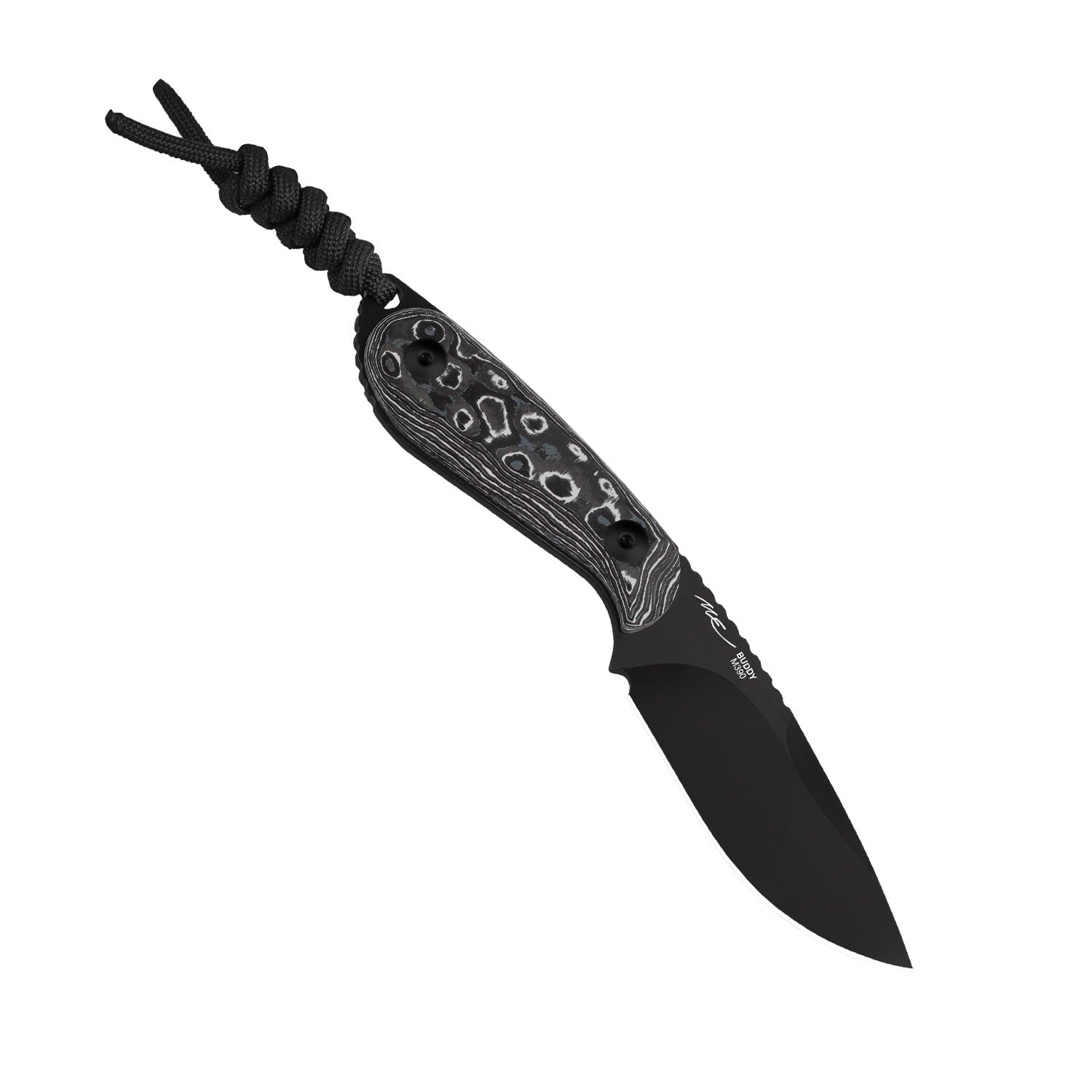 BUDDY | M390 | Fat Carbon White Storm | KizerB™ 1081A9