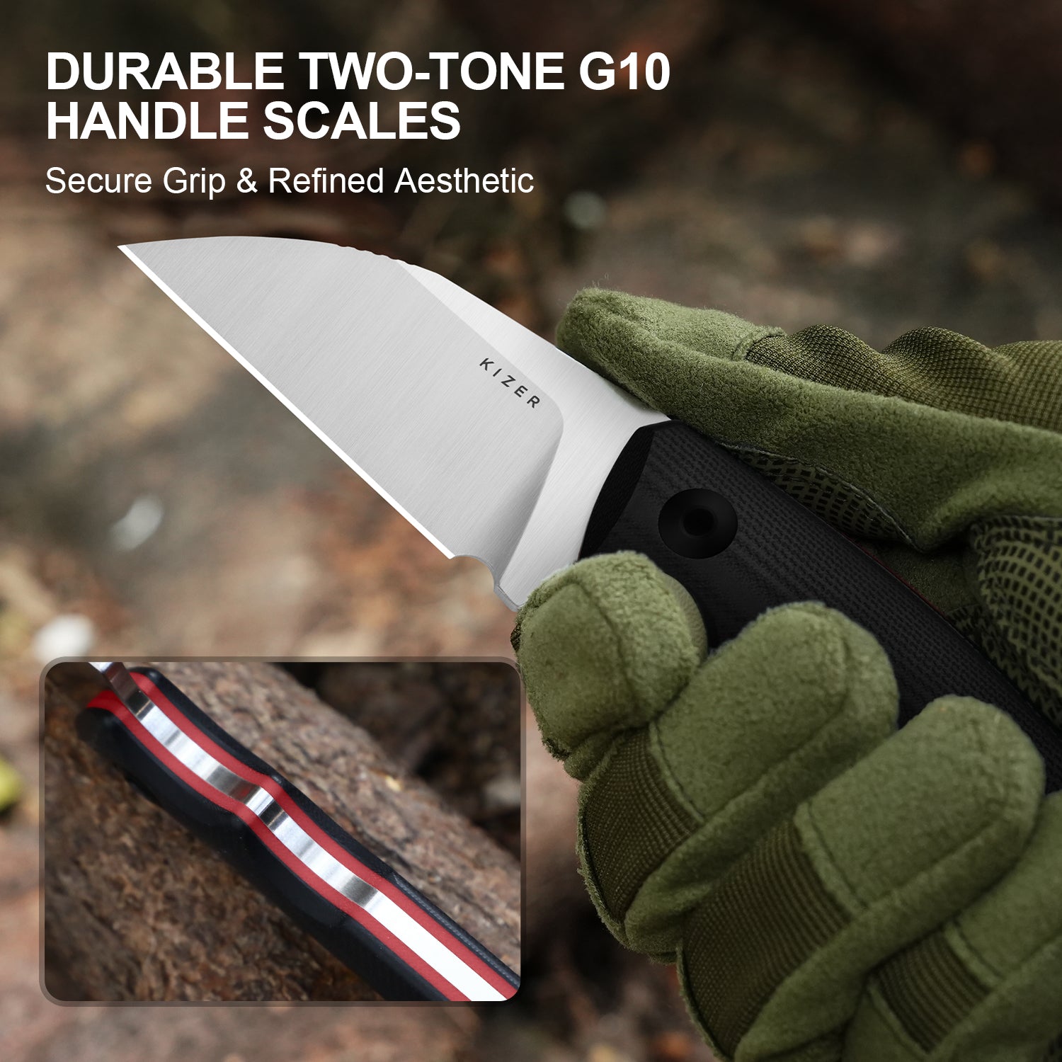 Snick | AEB-L | Two-Tone G10 | KizerV™ 1085A1